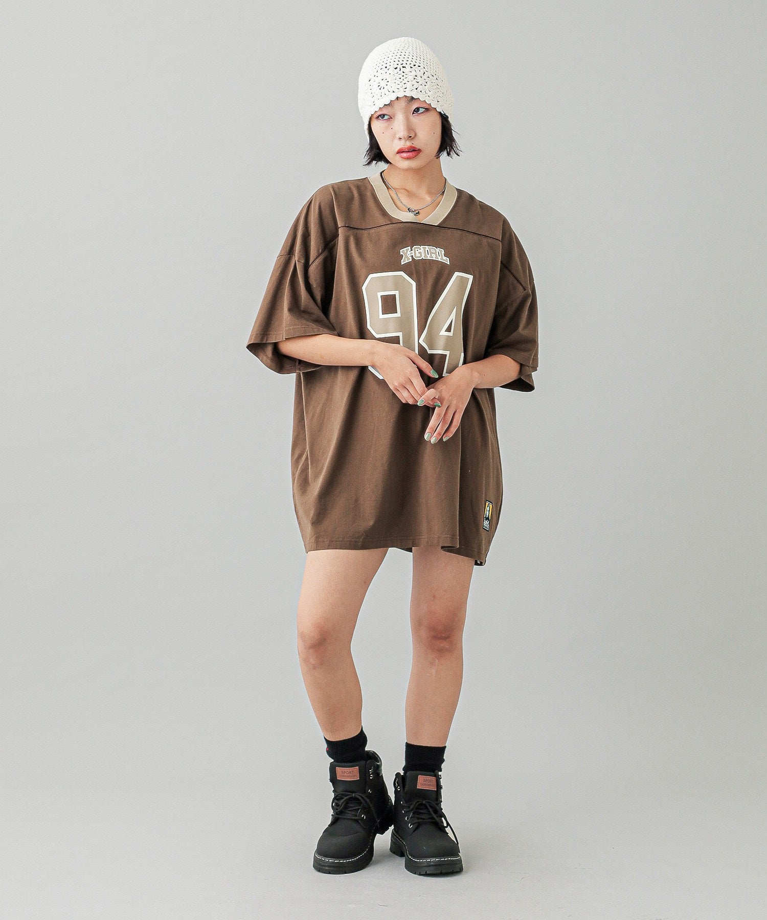 NUMBERING S/S BIG TEE DRESS