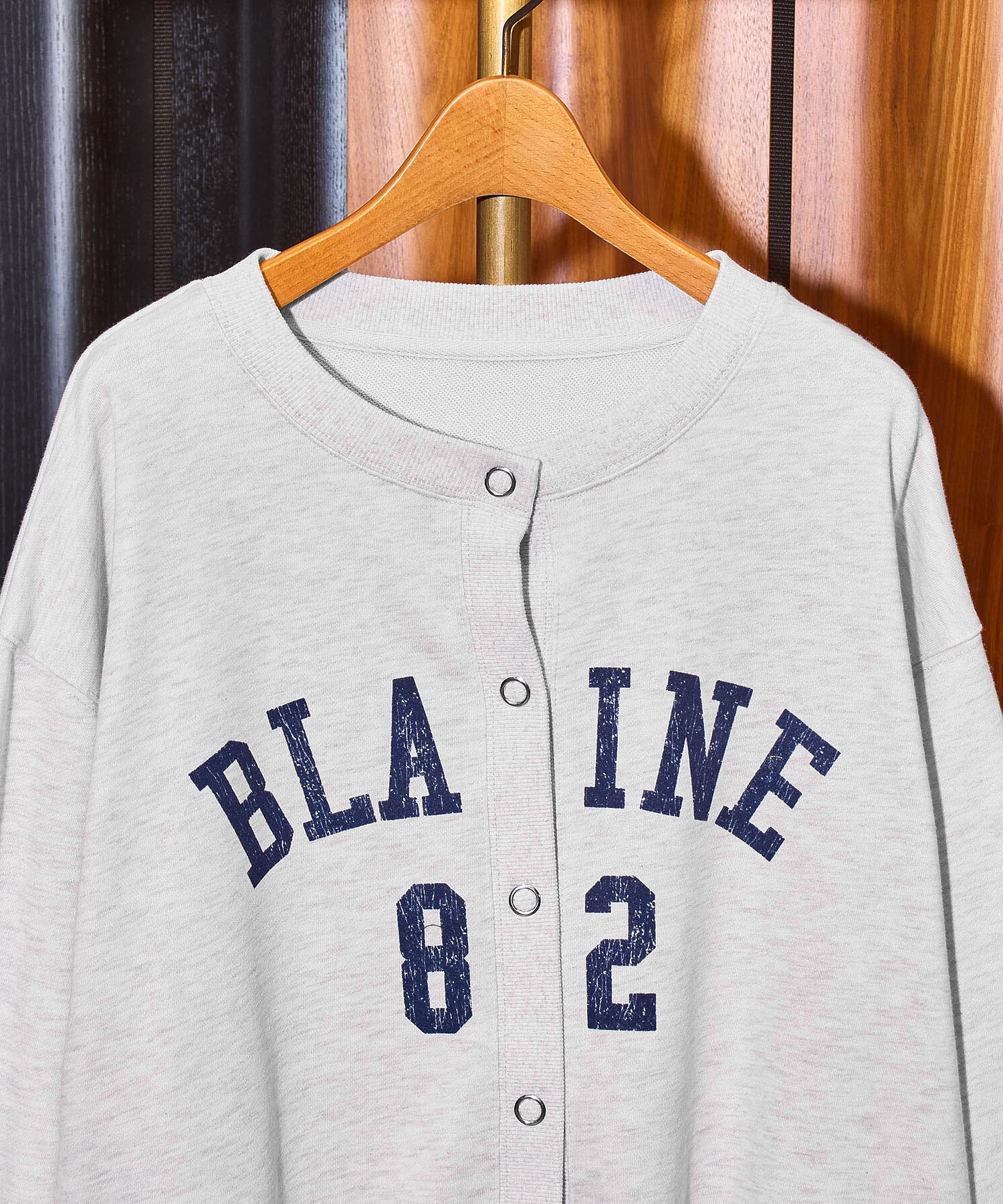 COLLEGE LOGO SWEAT CARDIGAN