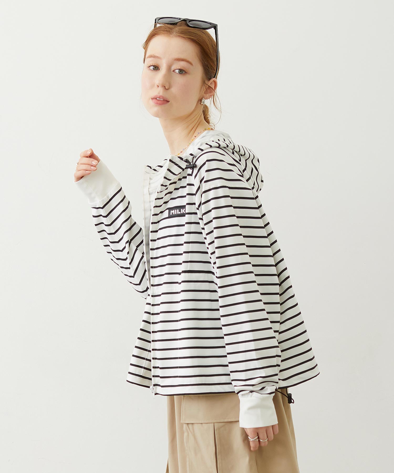 RASH GUARD ZIP HOODIE