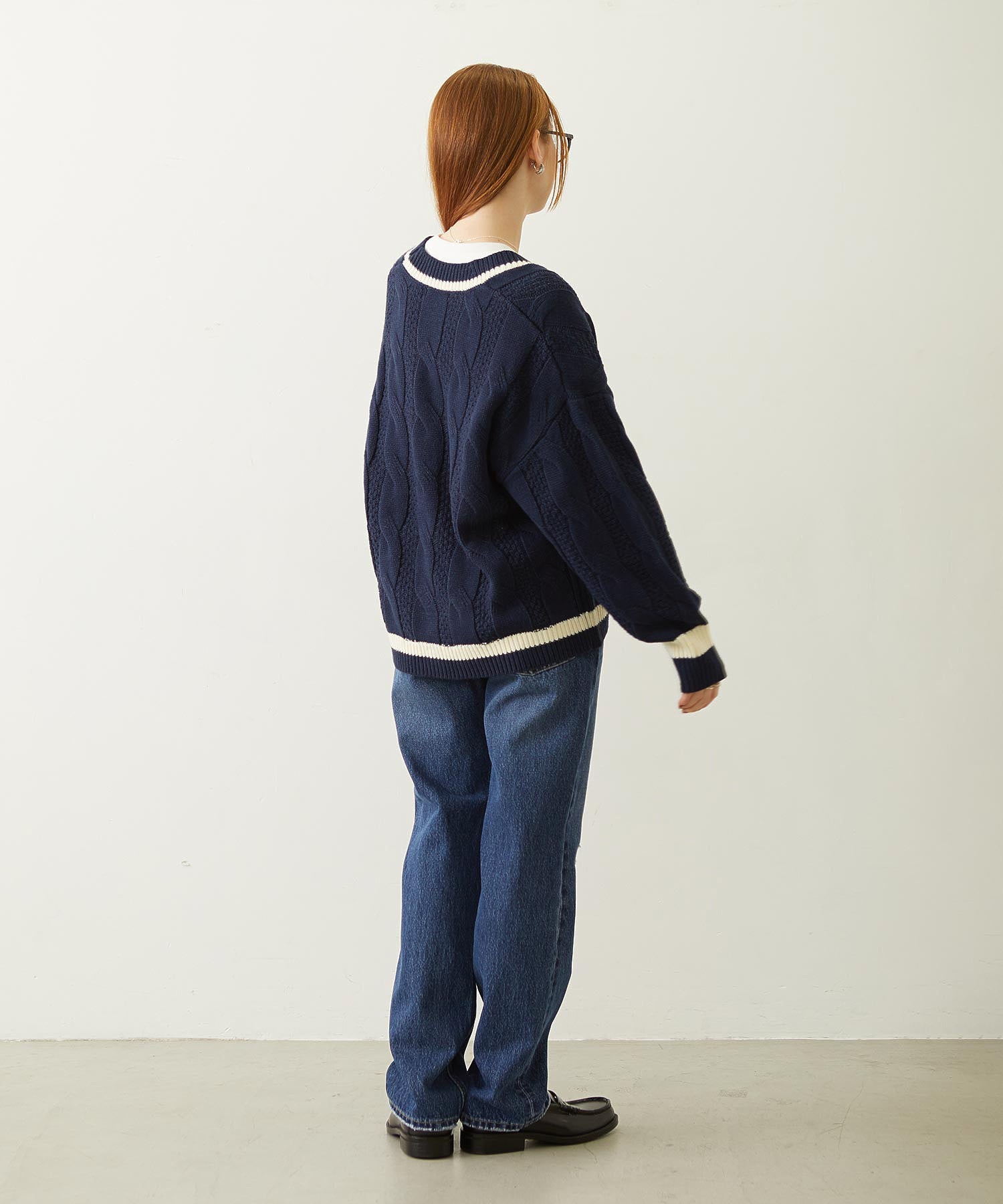 REPAIR DETAIL DENIM PANTS