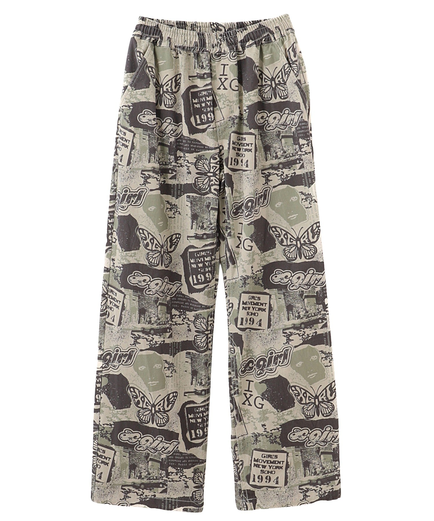 FACE LABEL EASY PANTS