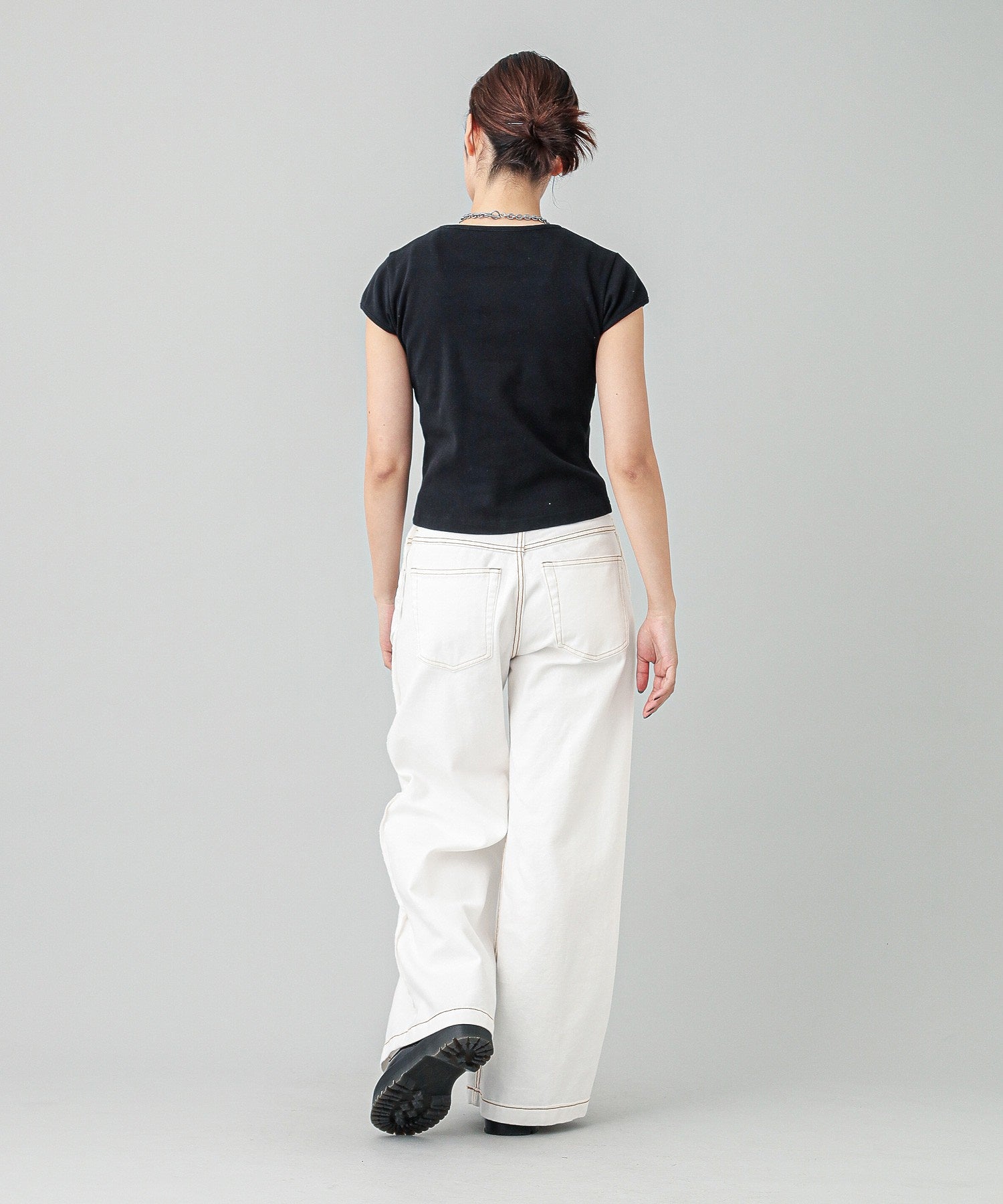 REVERSIBLE WIDE LEG PANTS