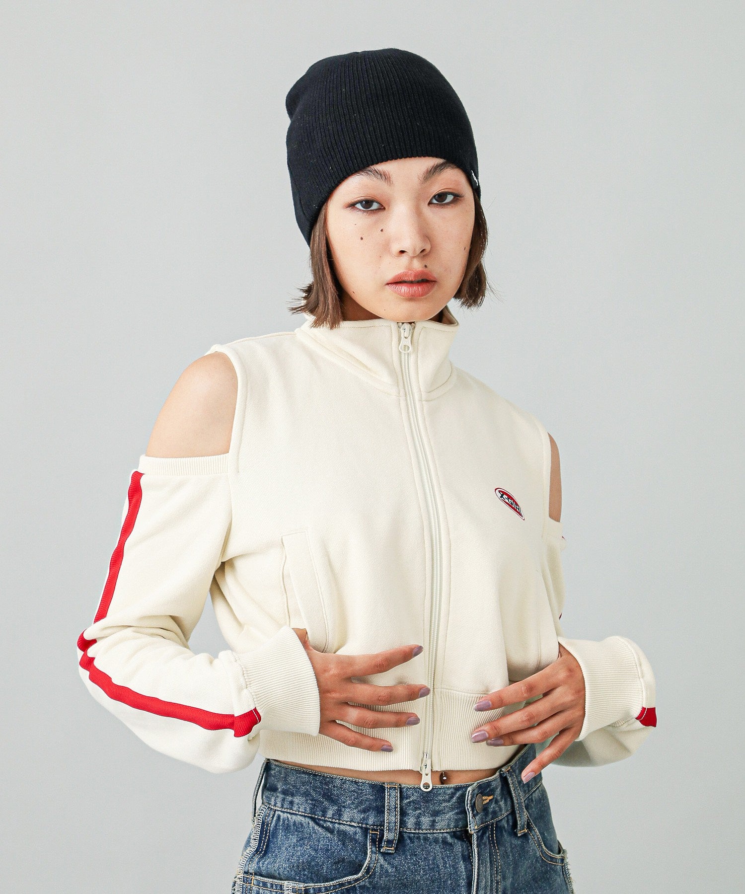 OFF THE SHOULDER TRACK JACKET