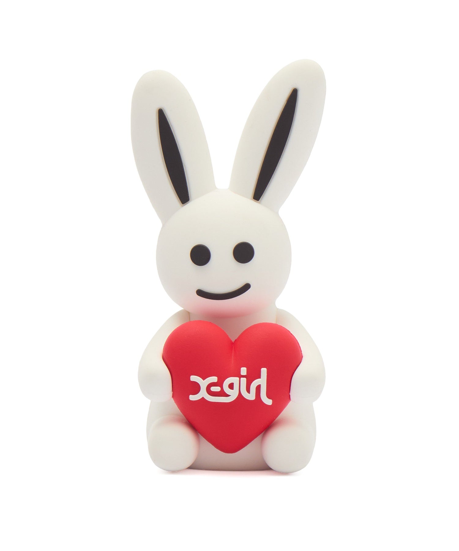 MILLS LOGO HEART HOLDING BUNNY FIGURE
