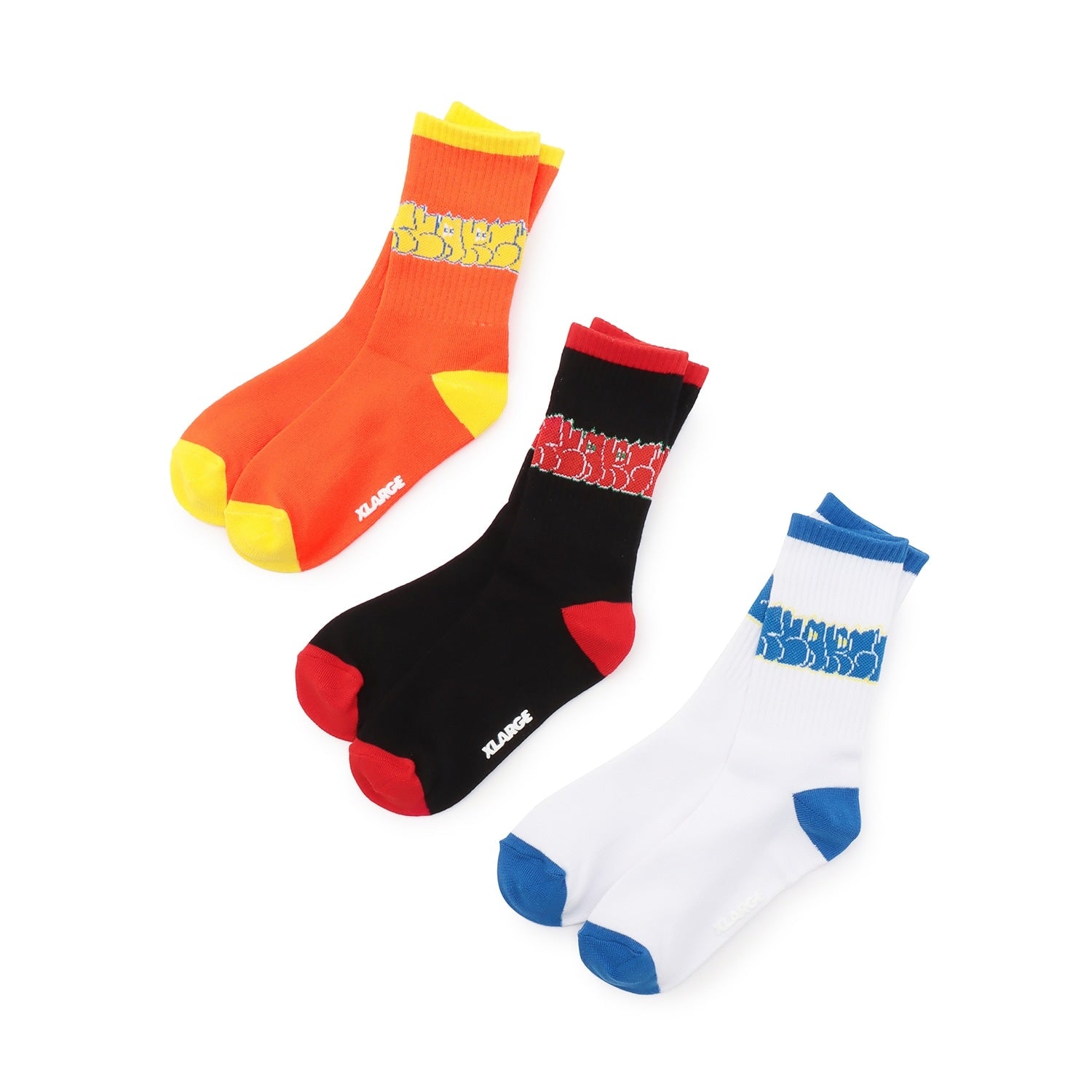 グラフィティロゴクルーソックス