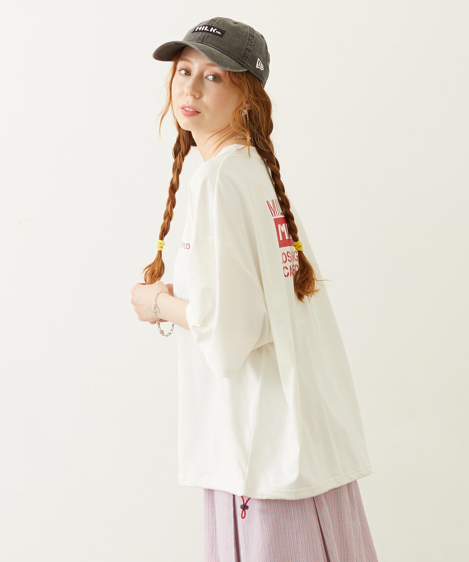 MILKFED. DRAWSTRING BIG S/S TEE