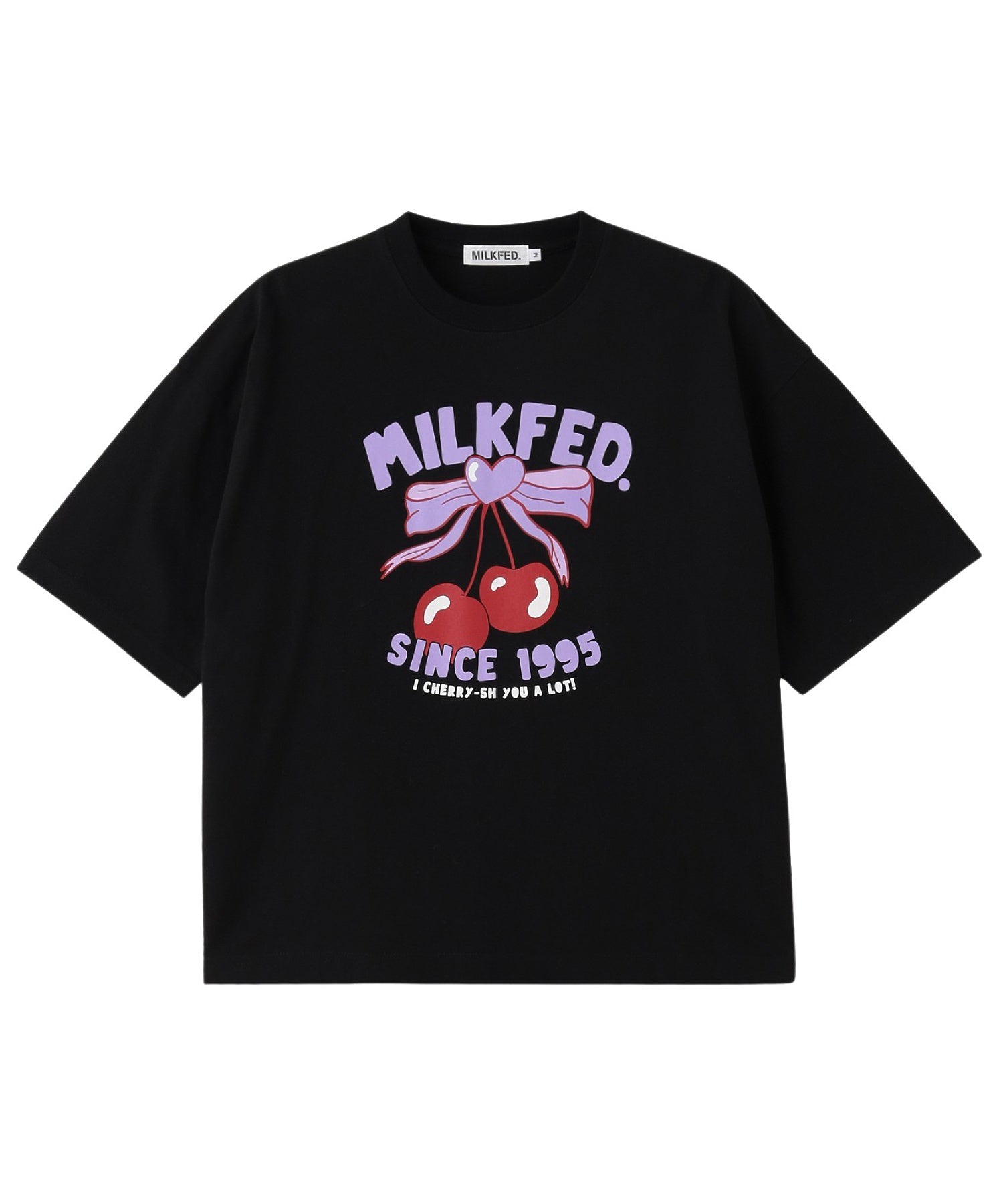 CHERRY RIBBON WIDE S/S TEE