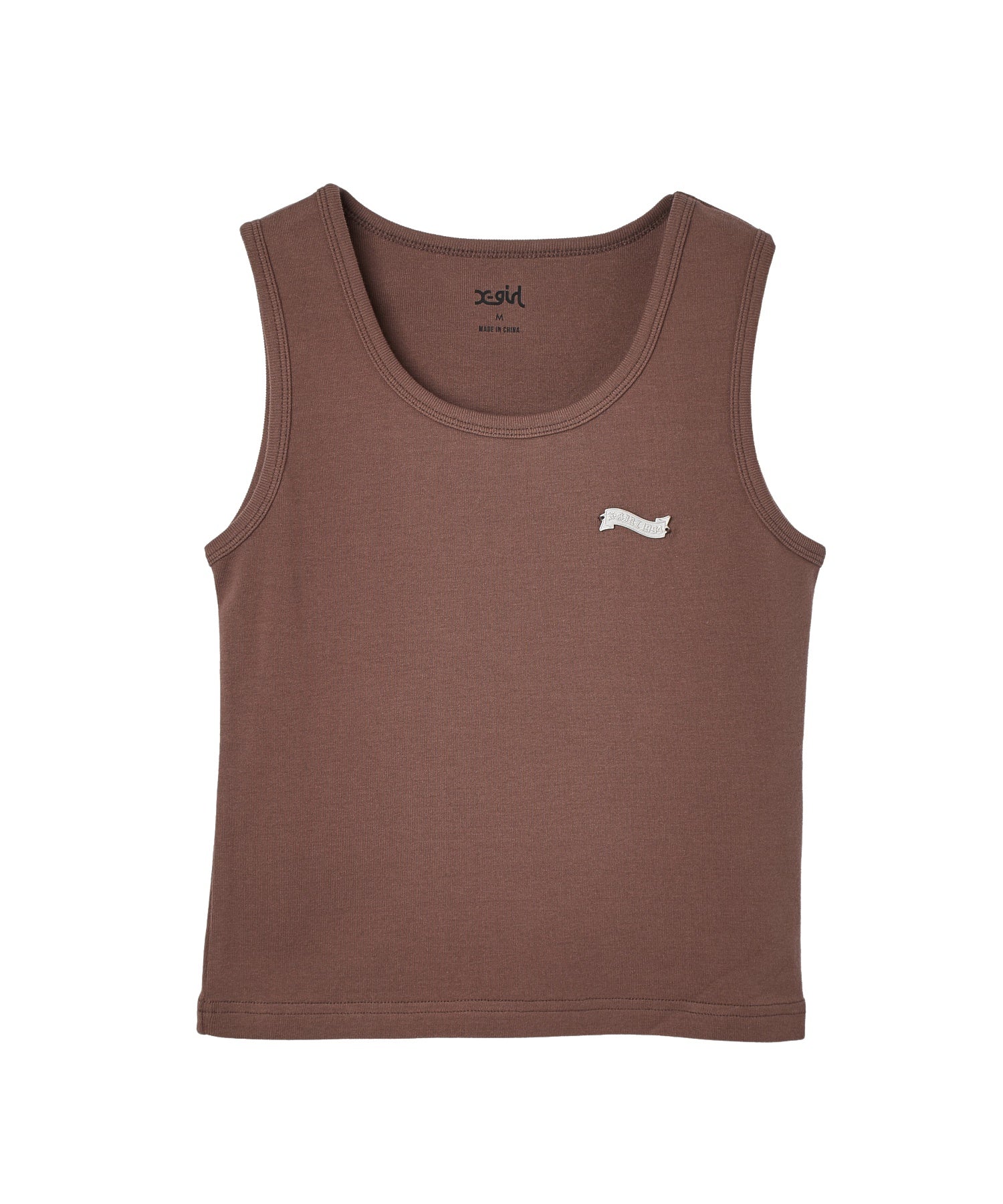 METAL NAME LOGO TANK TOP