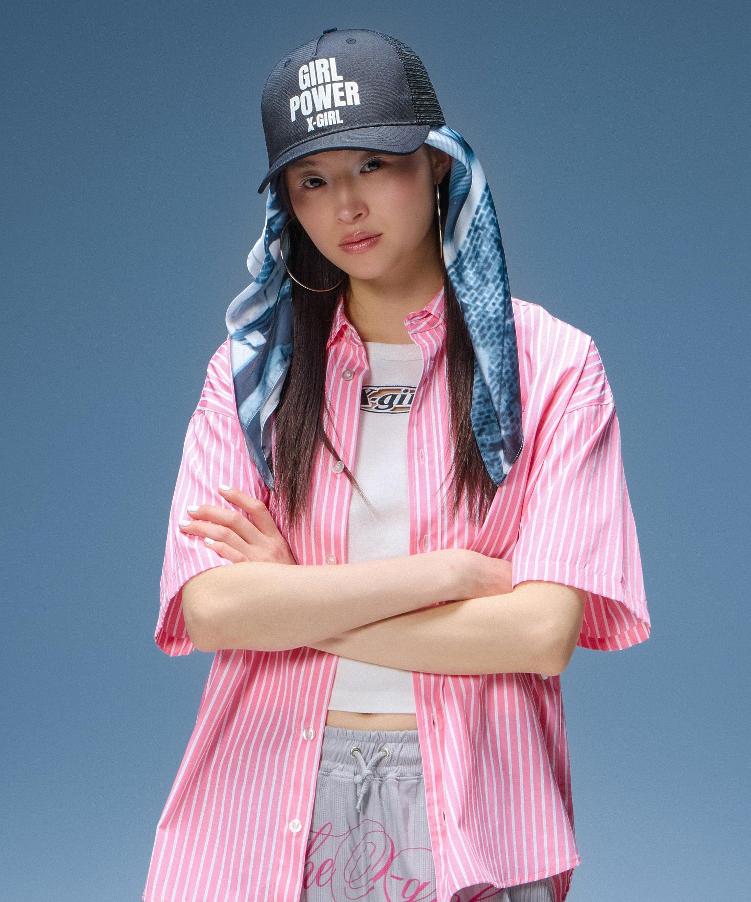 GIRL POWER LOGO TRUCKER CAP
