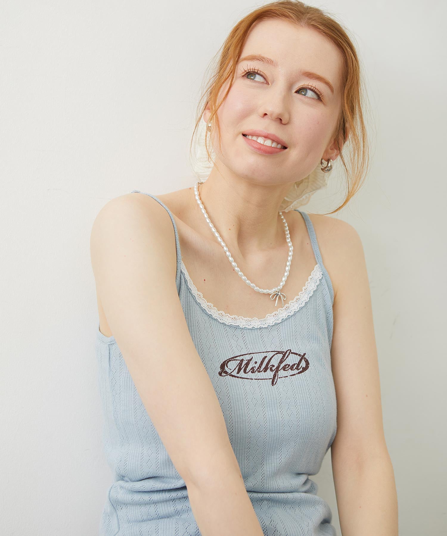 OVAL LOGO LACE CAMISOLE