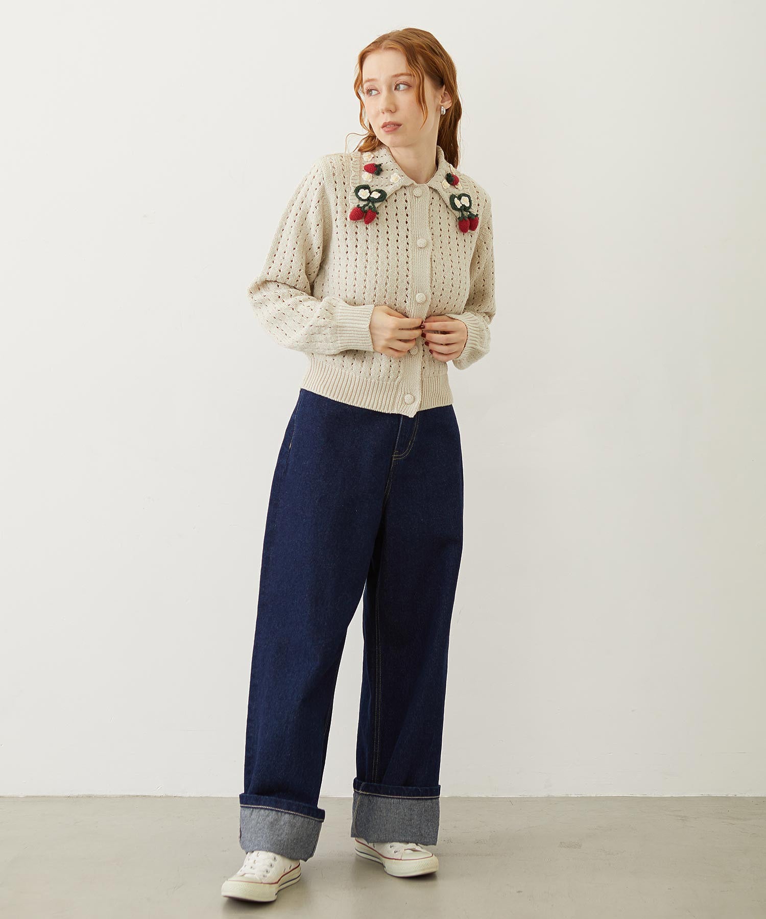 STRAWBERRY KNIT CARDIGAN