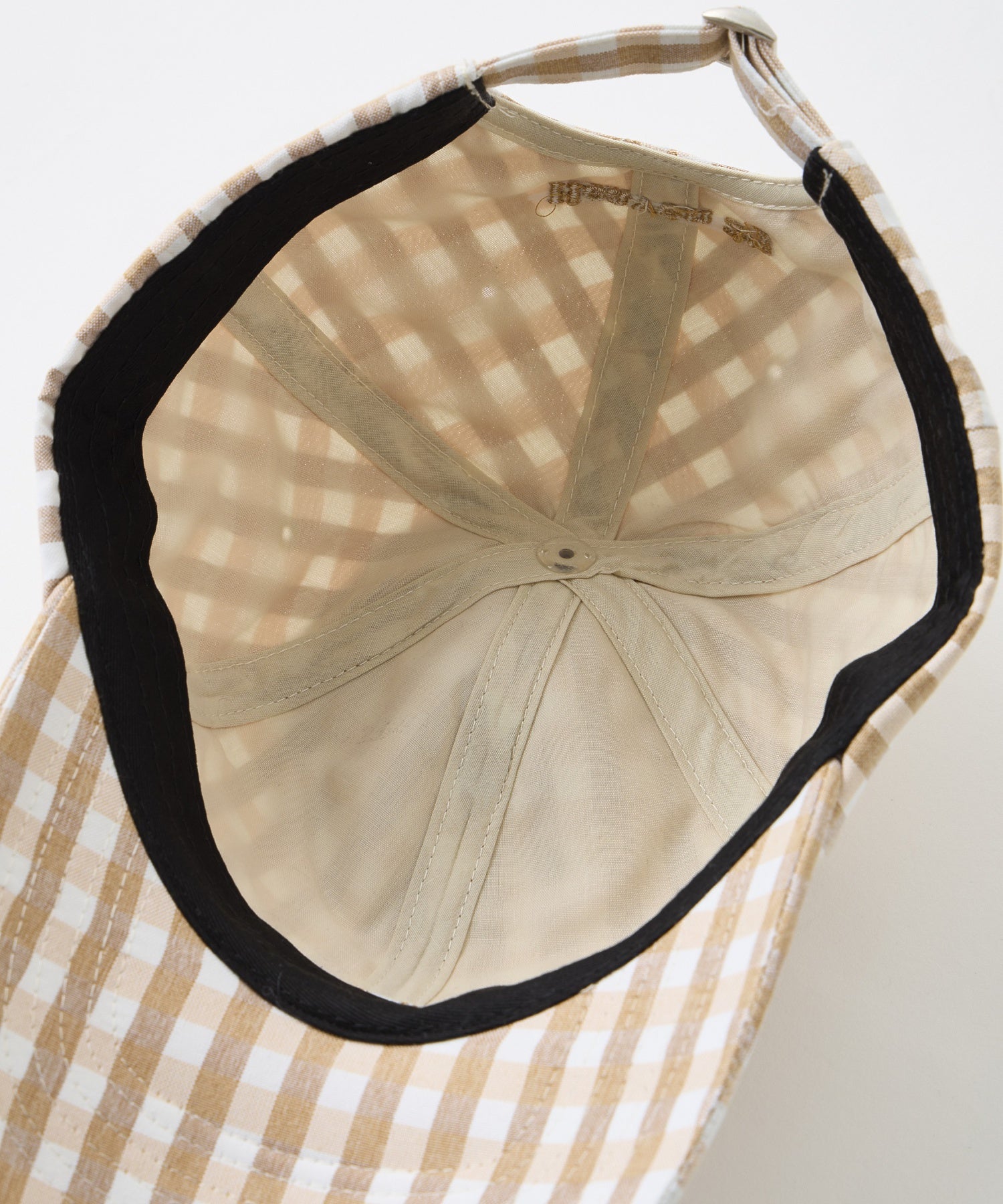 GINGHAM LOGO CAP