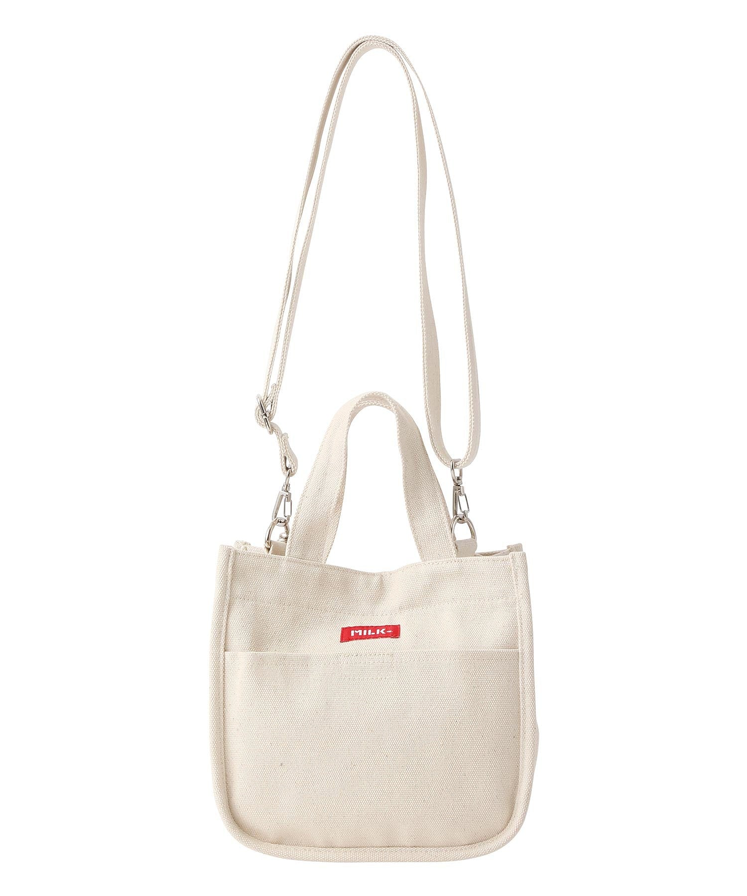 EMBROIDERED BAR MINI SHOULDER BAG W/STRAP MILKFED.