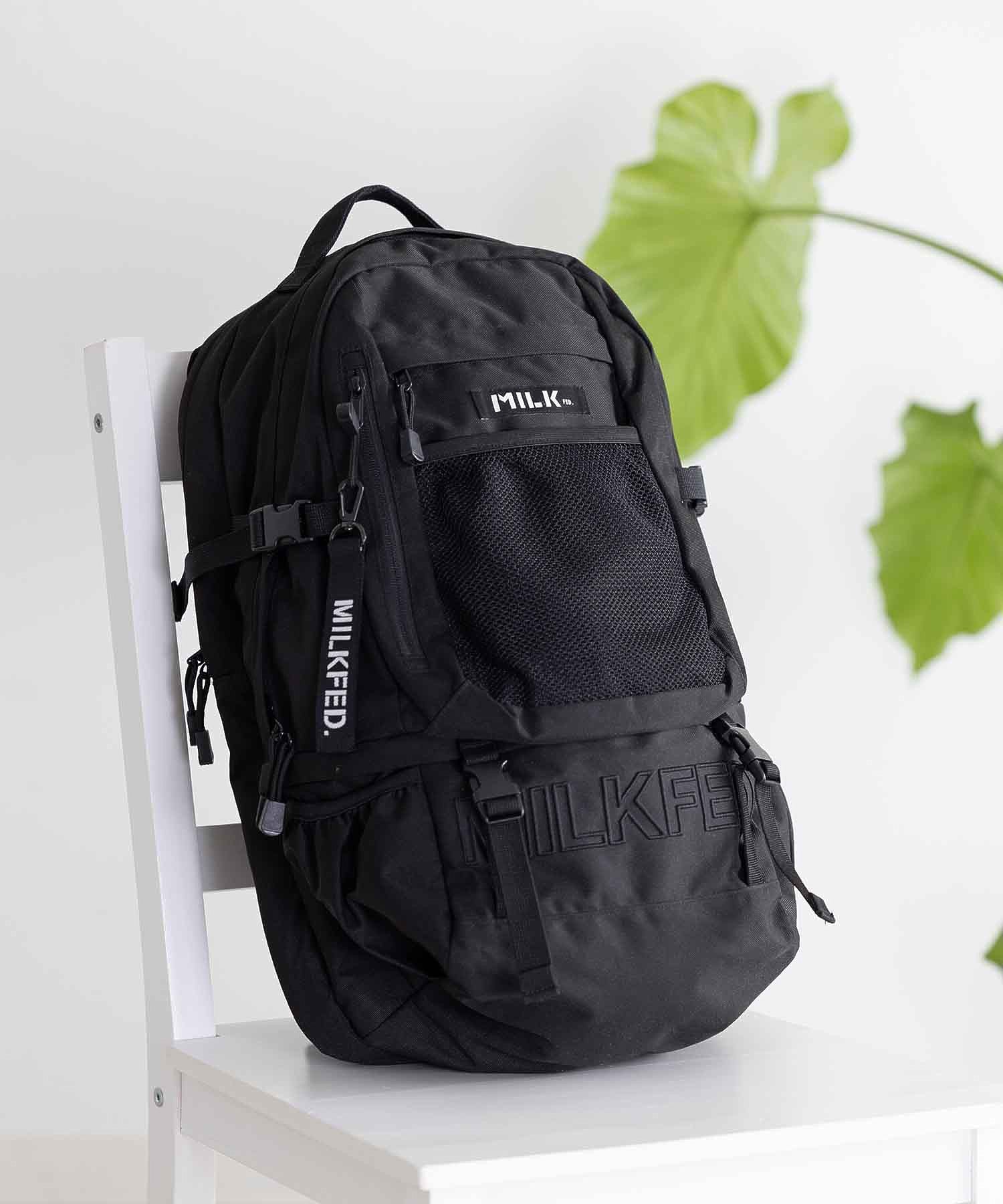 【定番】NEO EMBROIDERY BIG BACKPACK BAR MILKFED.