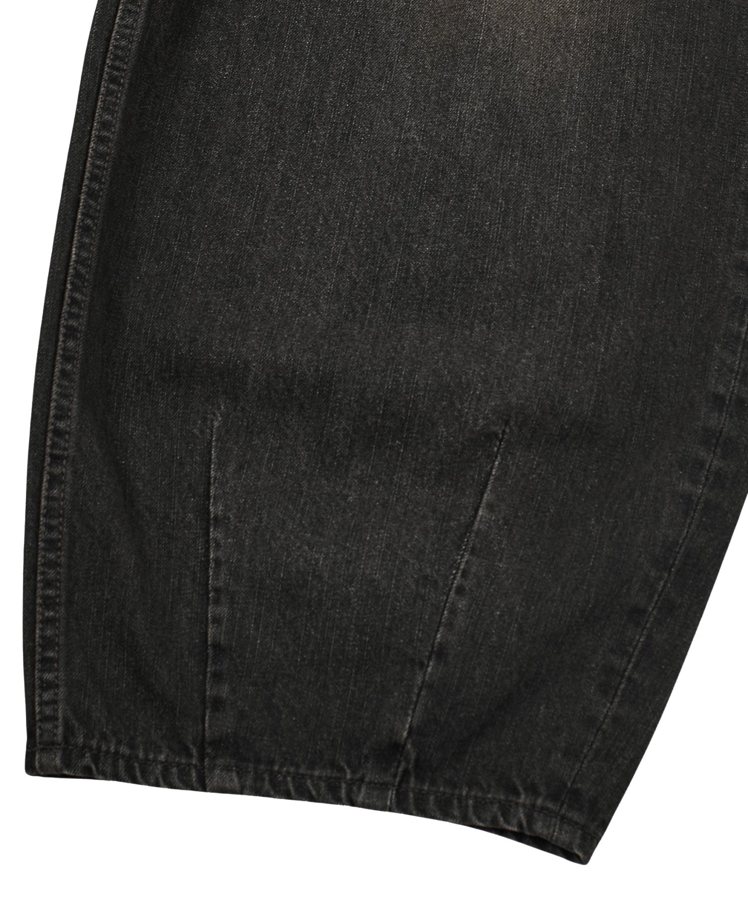 TUCK WIDE LEG DENIM PANTS