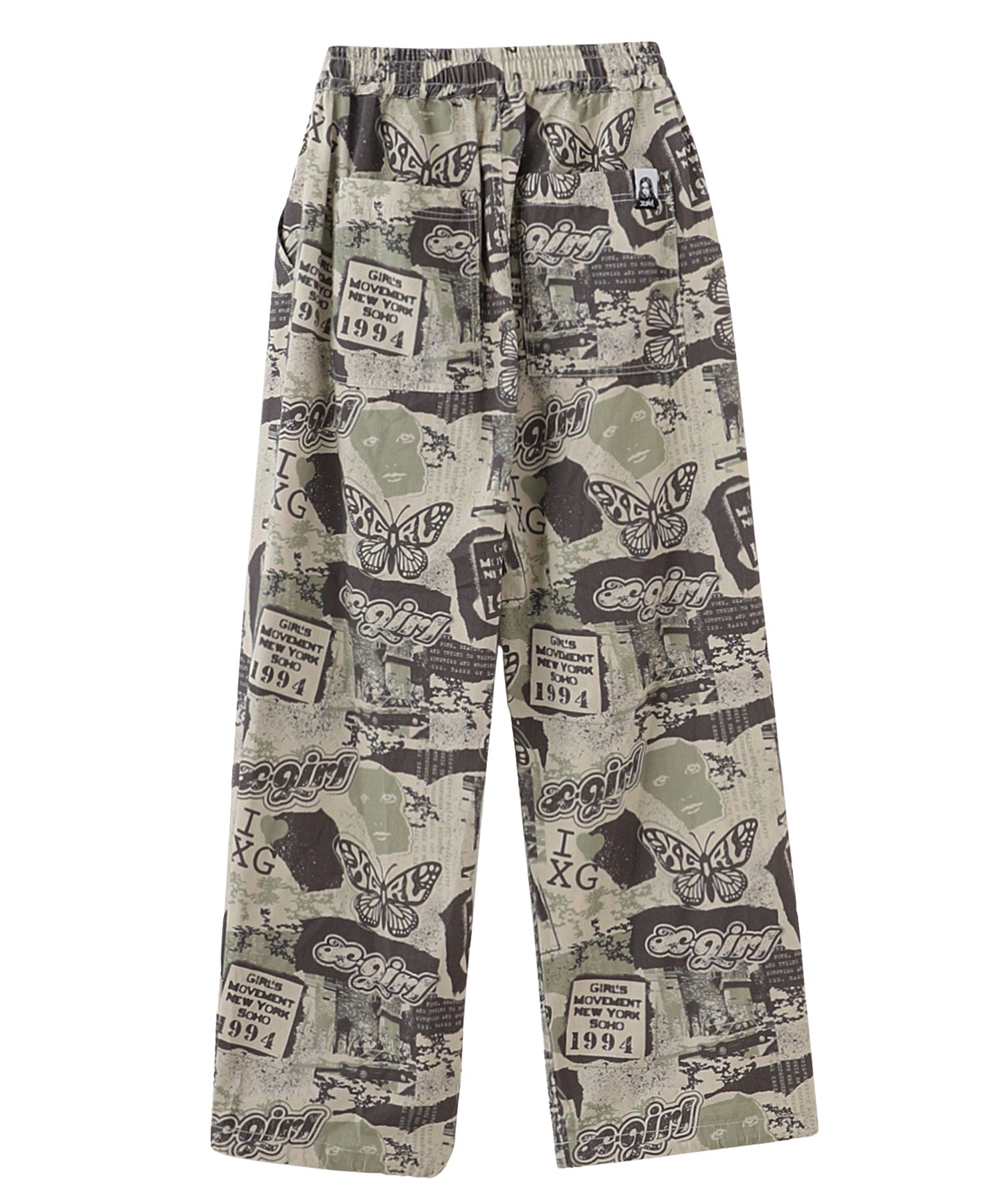 FACE LABEL EASY PANTS