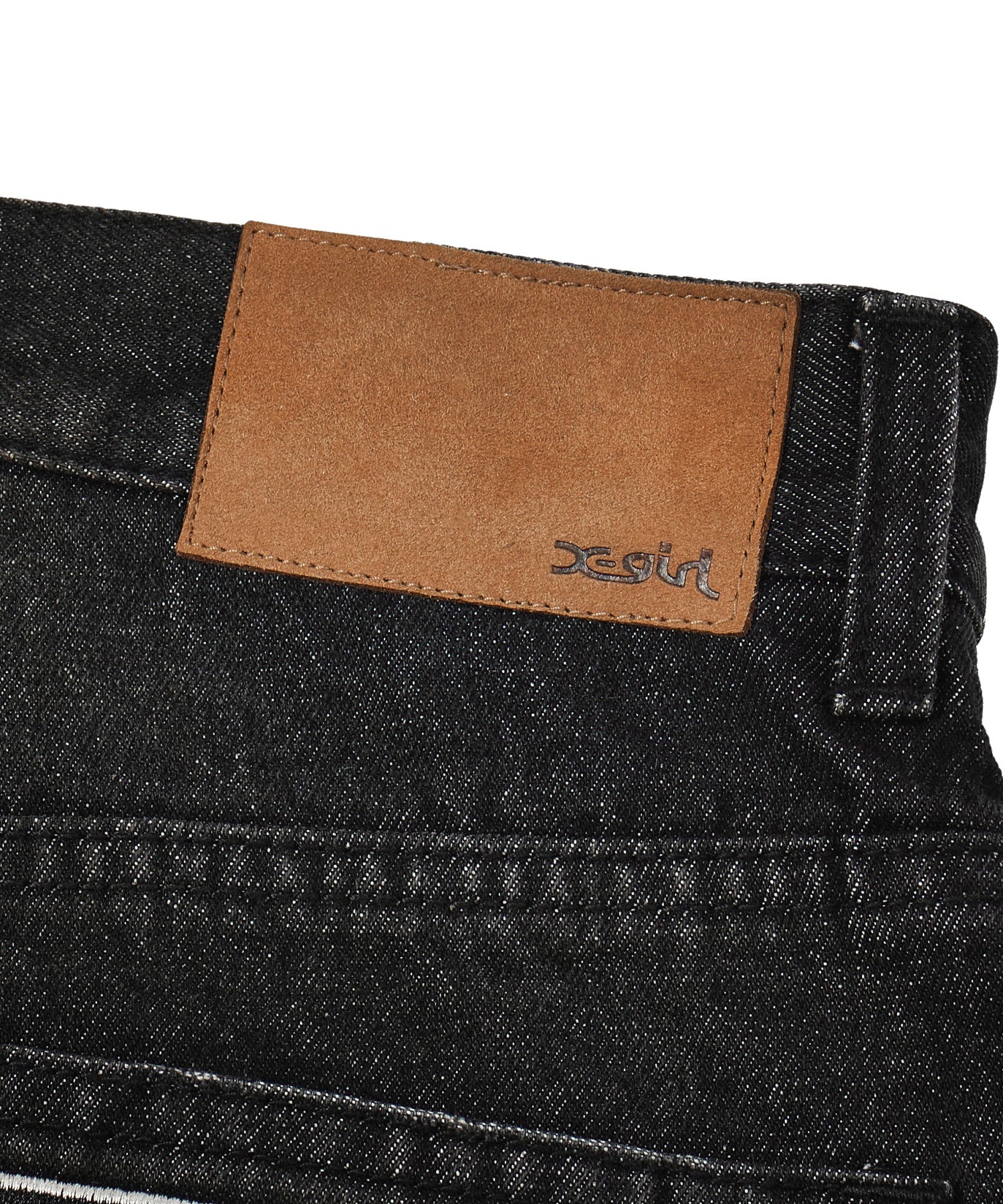 WAXED DENIM SHORTS