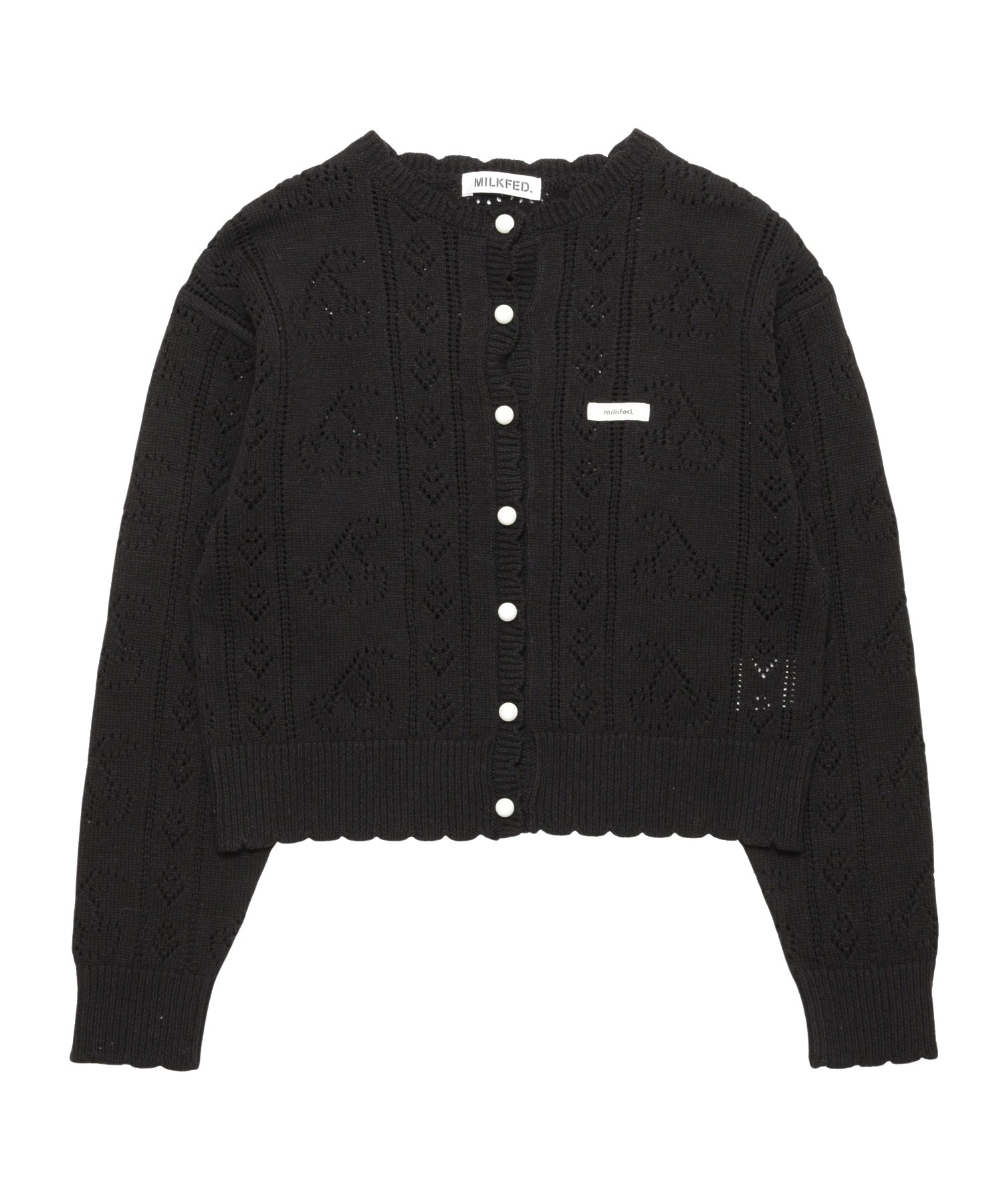 CHERRY OPEN KNIT CARDIGAN