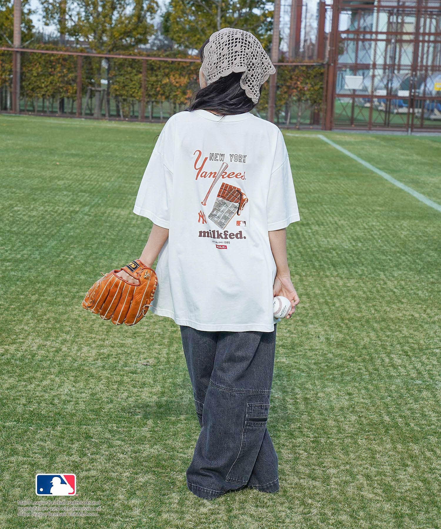 MILKFED. × MLB BIG S/S TOP