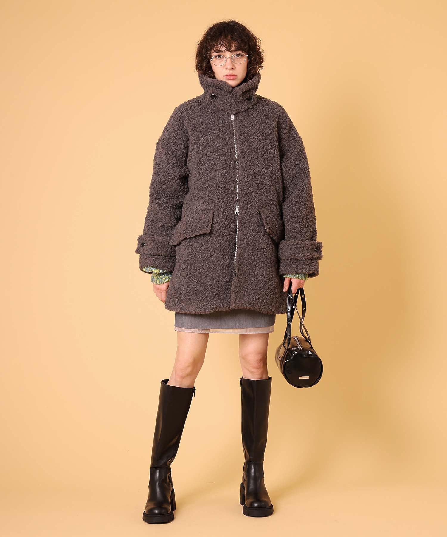 ボアハーフコート