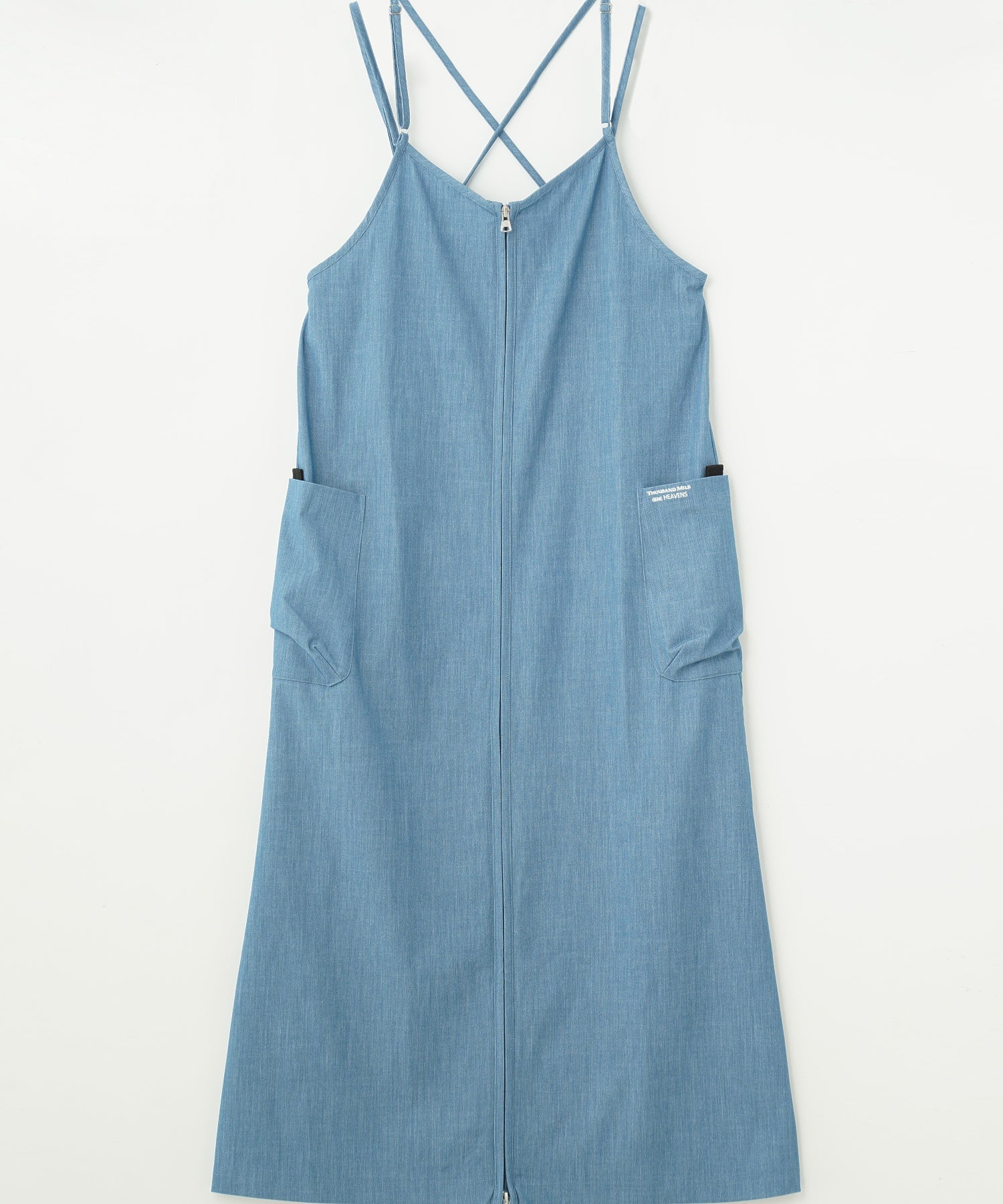 THOUSAND MILExGENE HEAVENS/BACK CROSS NALLOW STRAP DRESS
