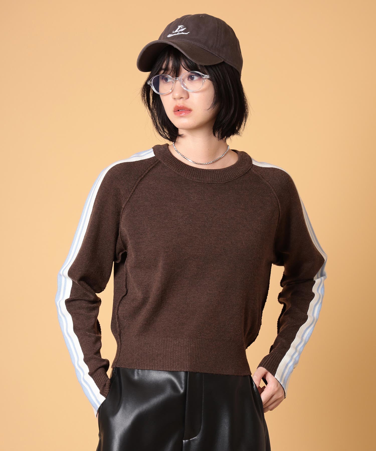 ラインニットプルオーバー