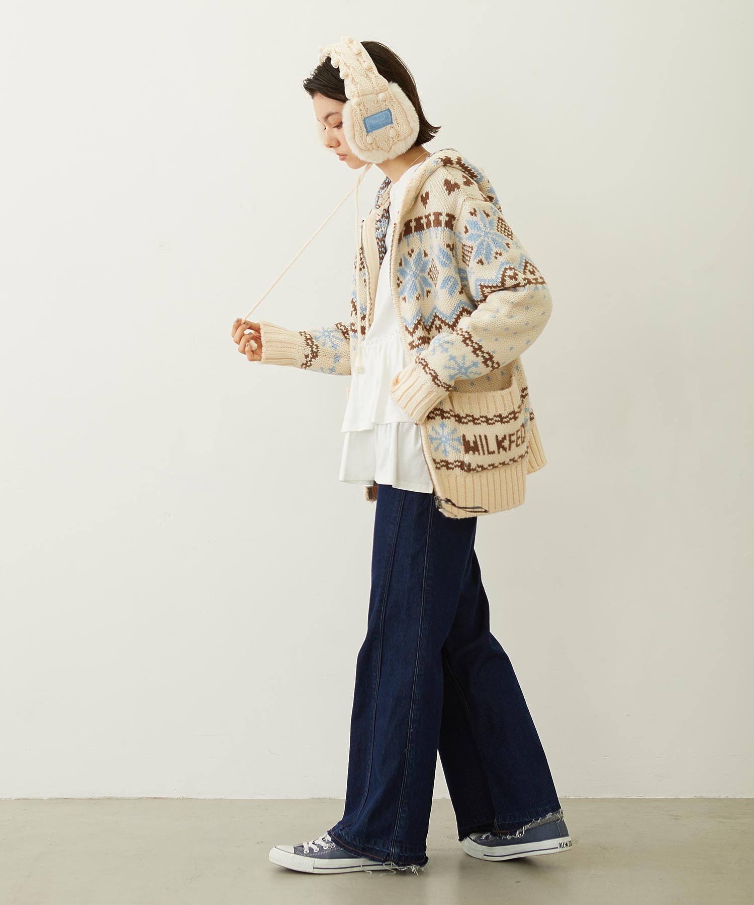 CABLE KNIT EARMUFFS