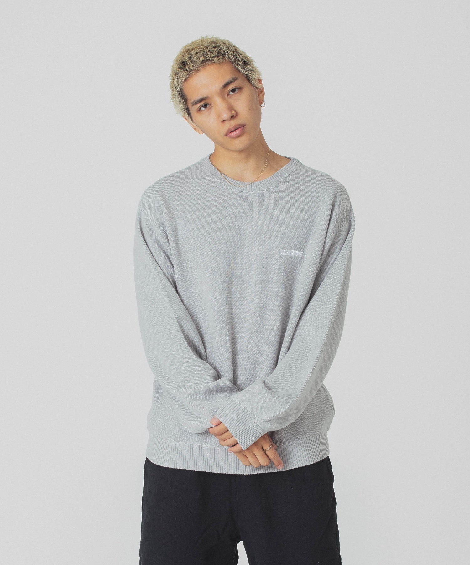 SLANTED OG CREWNECK KNIT TOP