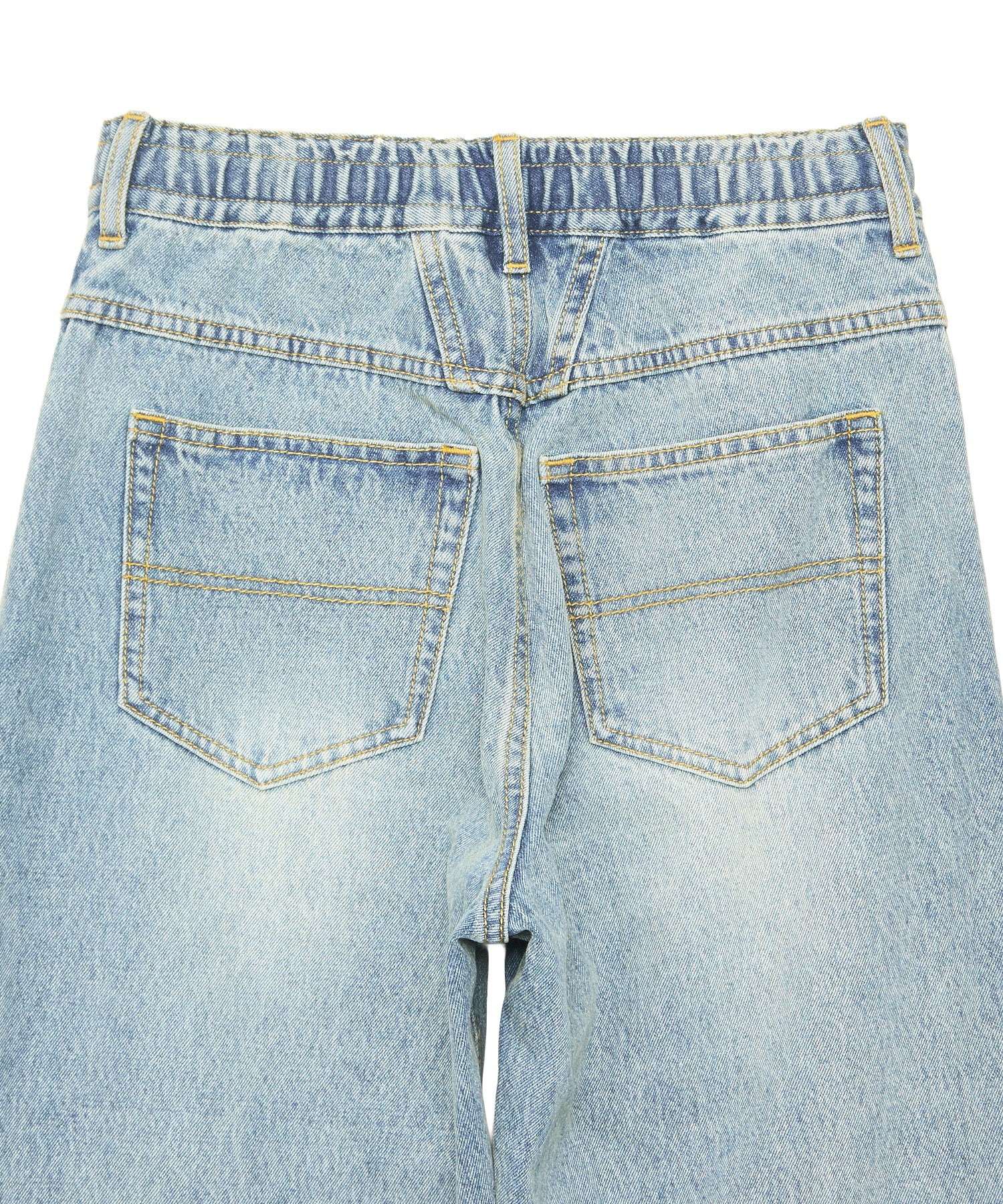 DRAWSTRING DENIM PANTS