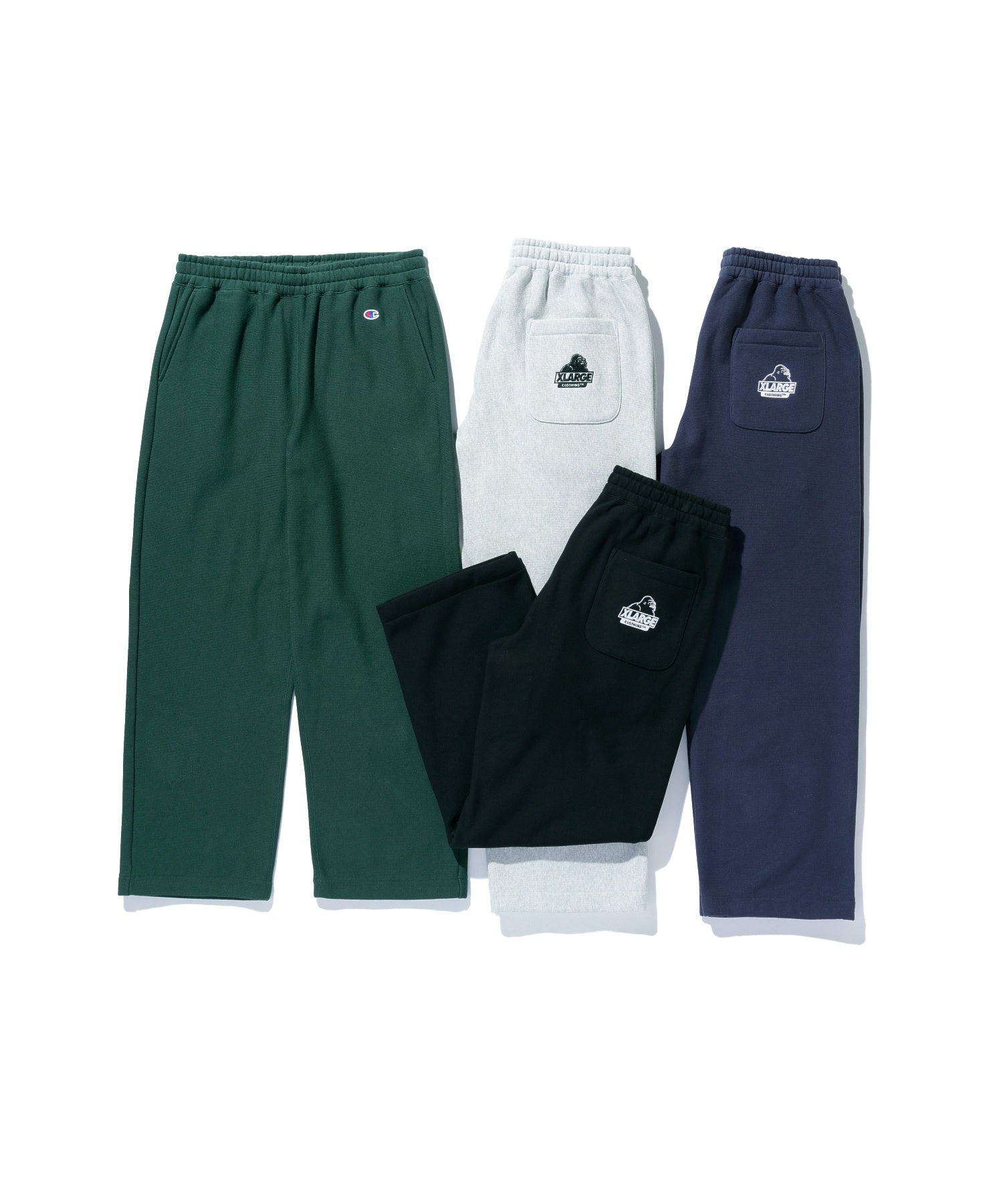 XLARGE×Champion REVERSE WEAVE WIDE SWEAT PANTS