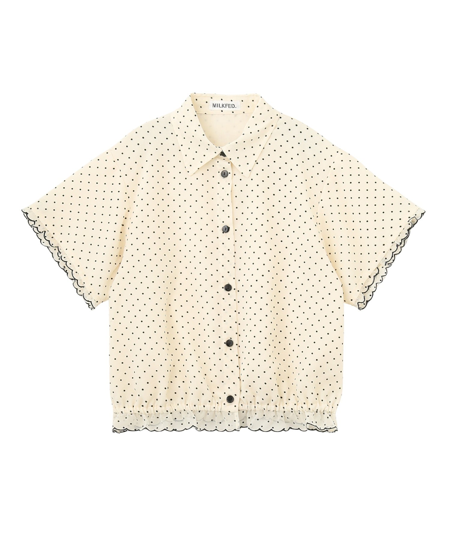 SHEER SCALLOP SHIRT