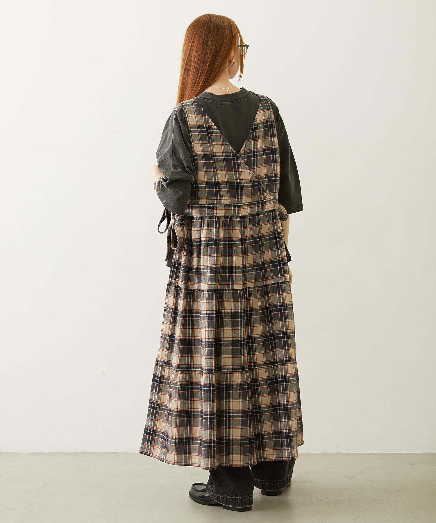 APRON TIERED DRESS