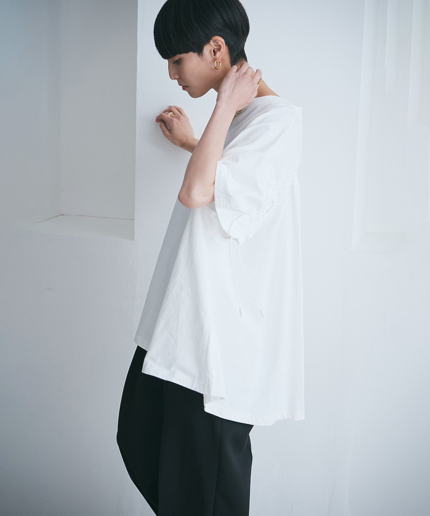 バックギャザープルオーバー