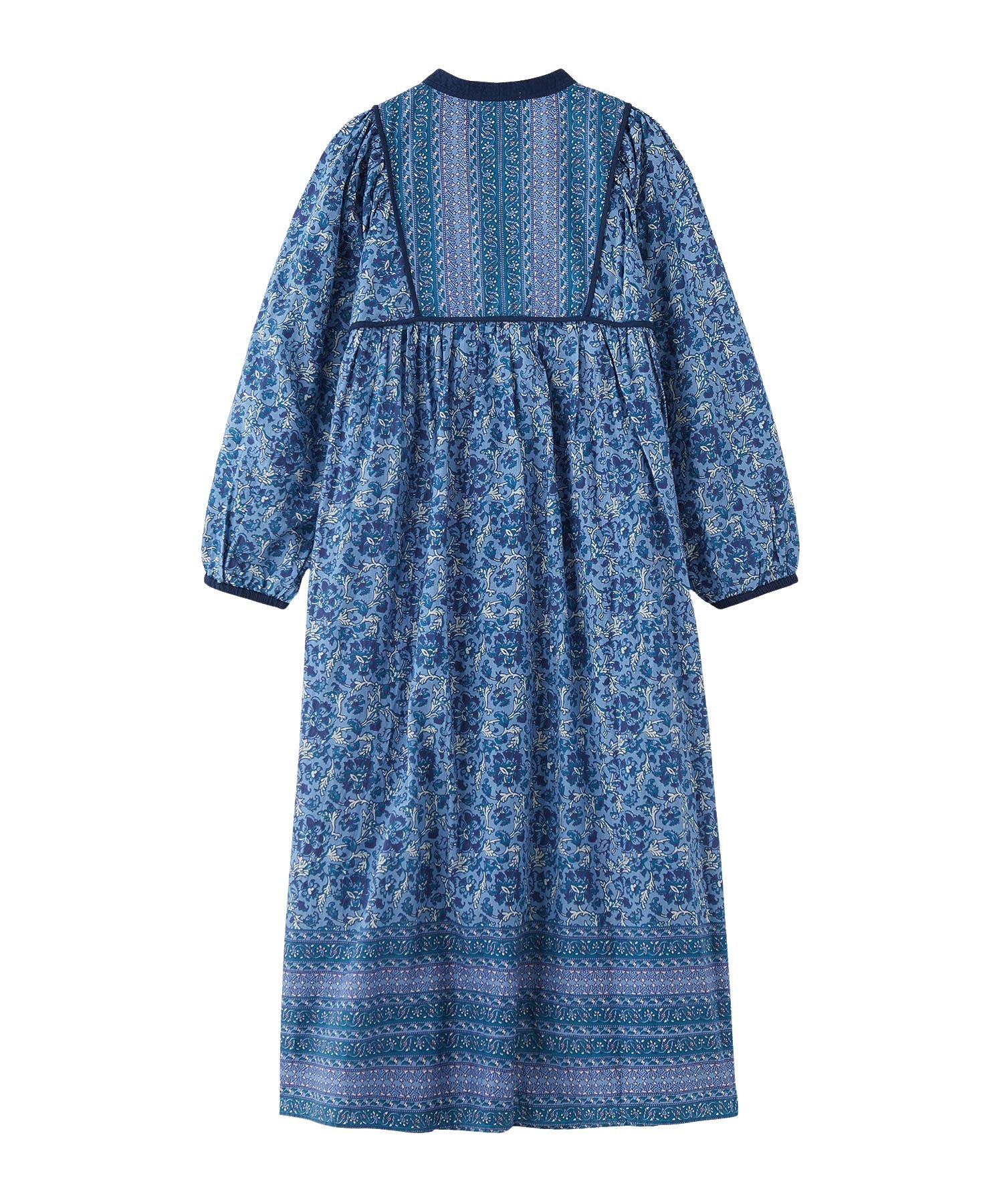 PRINTED TASSEL TIE DRESS