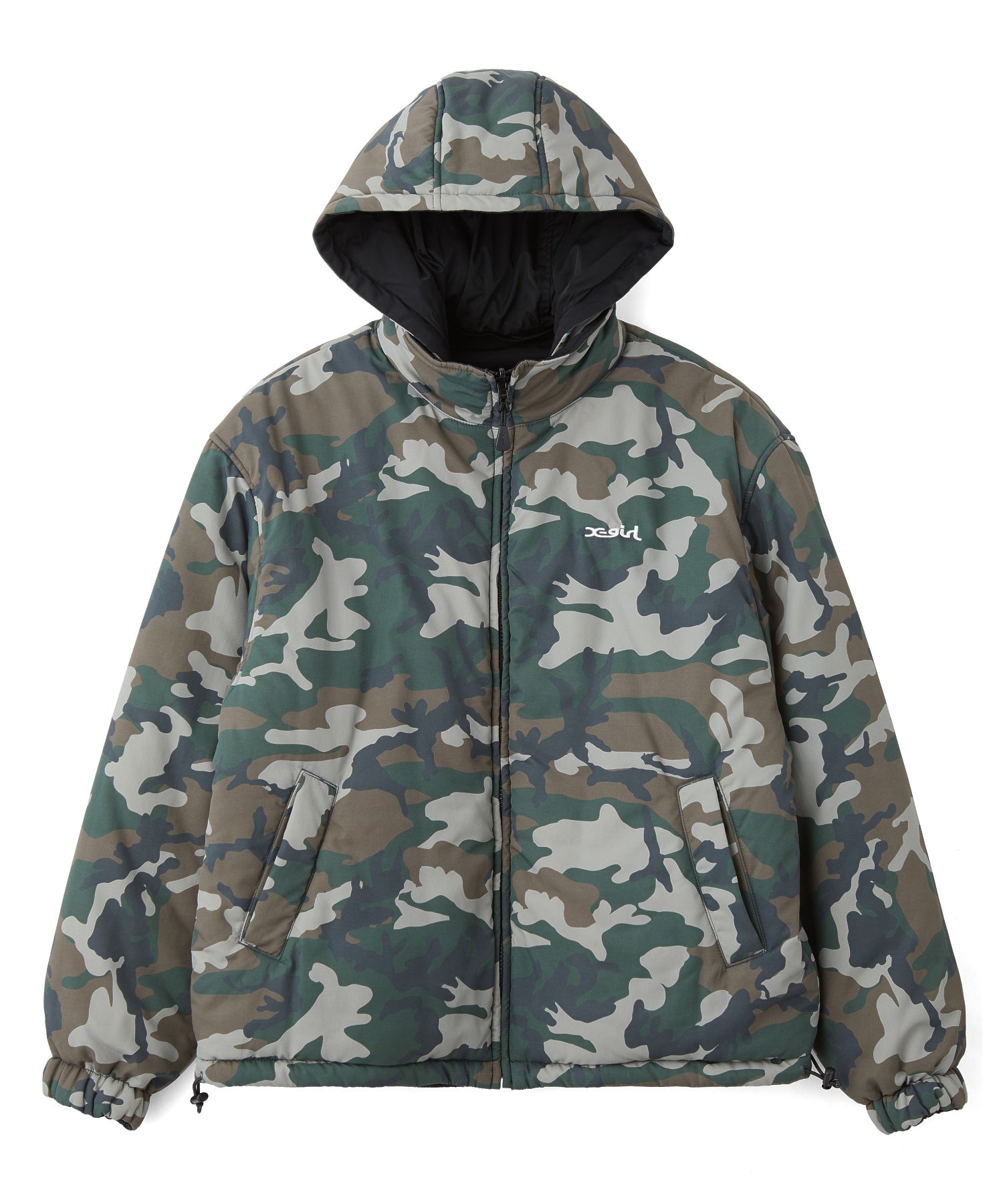 FACE EMBROIDERED PATCH REVERSIBLE JACKET