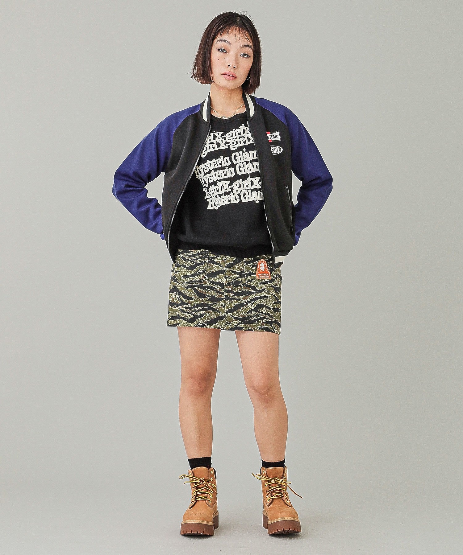 X-girl x HYSTERIC GLAMOUR KNIT TOP