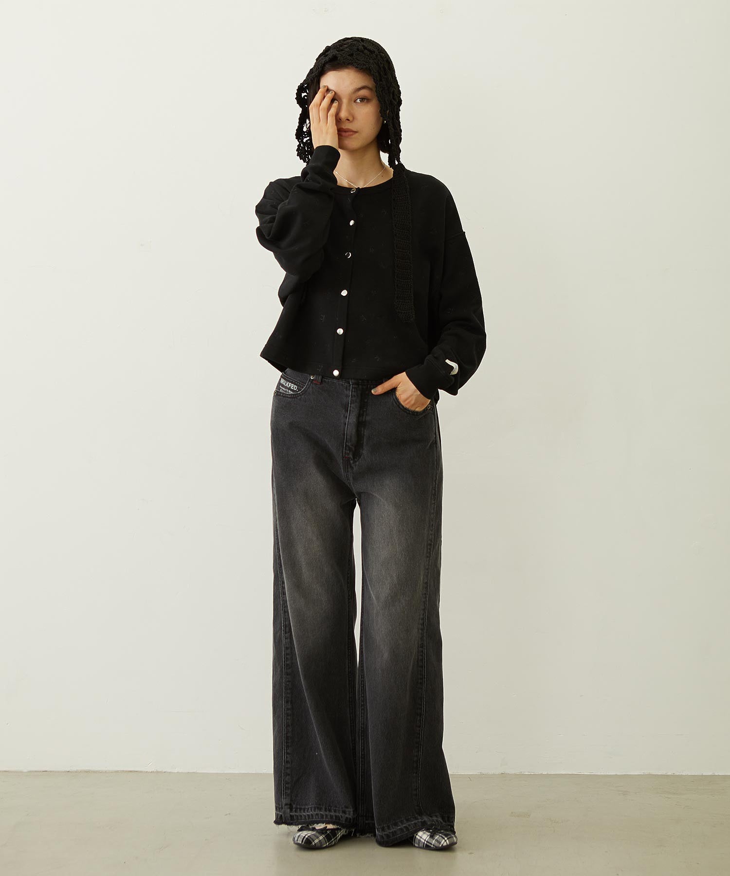 EMBROIDERY SWEAT JACKET