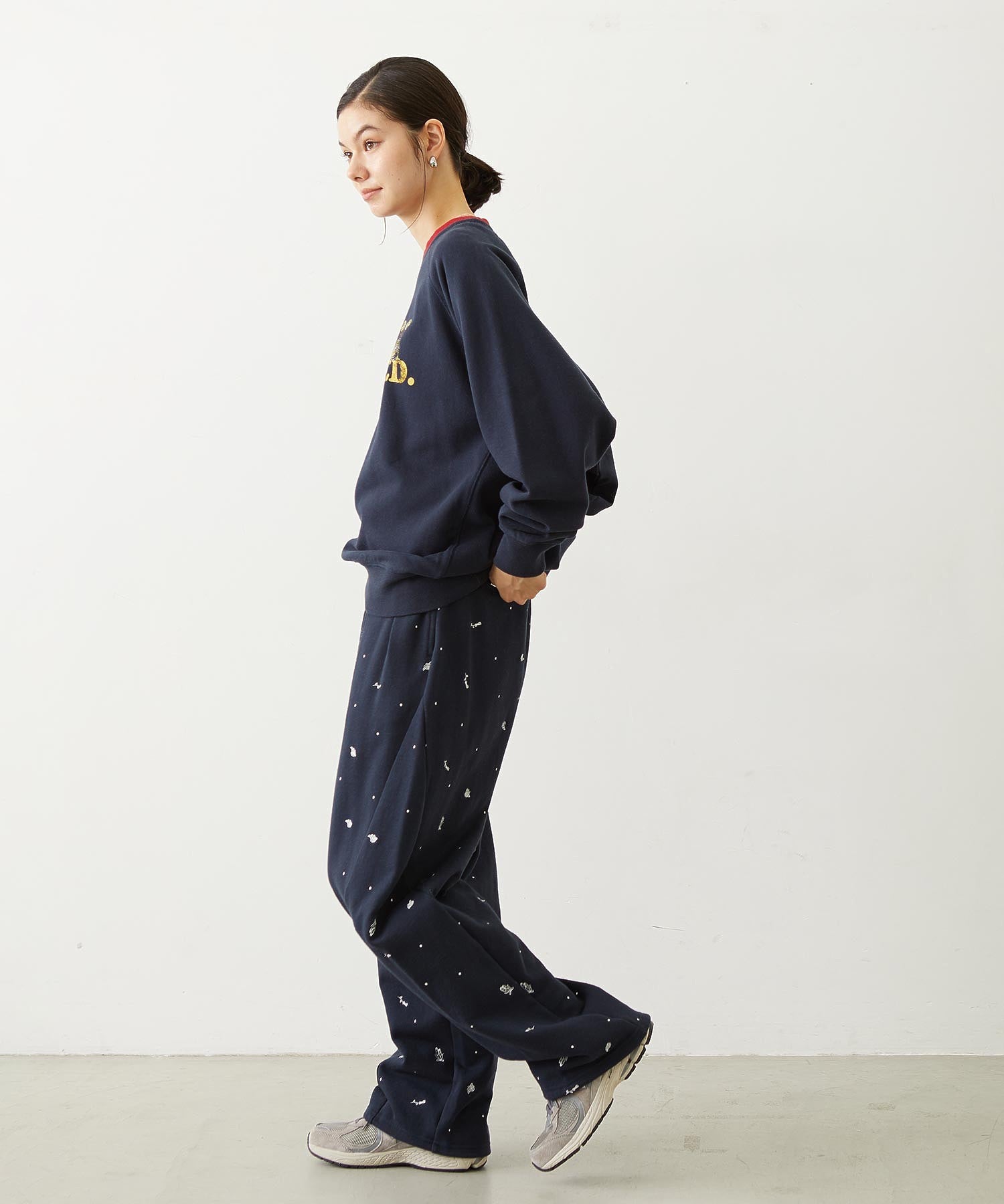 M.FEDDY DOUBLE COLLAR SWEAT TOP