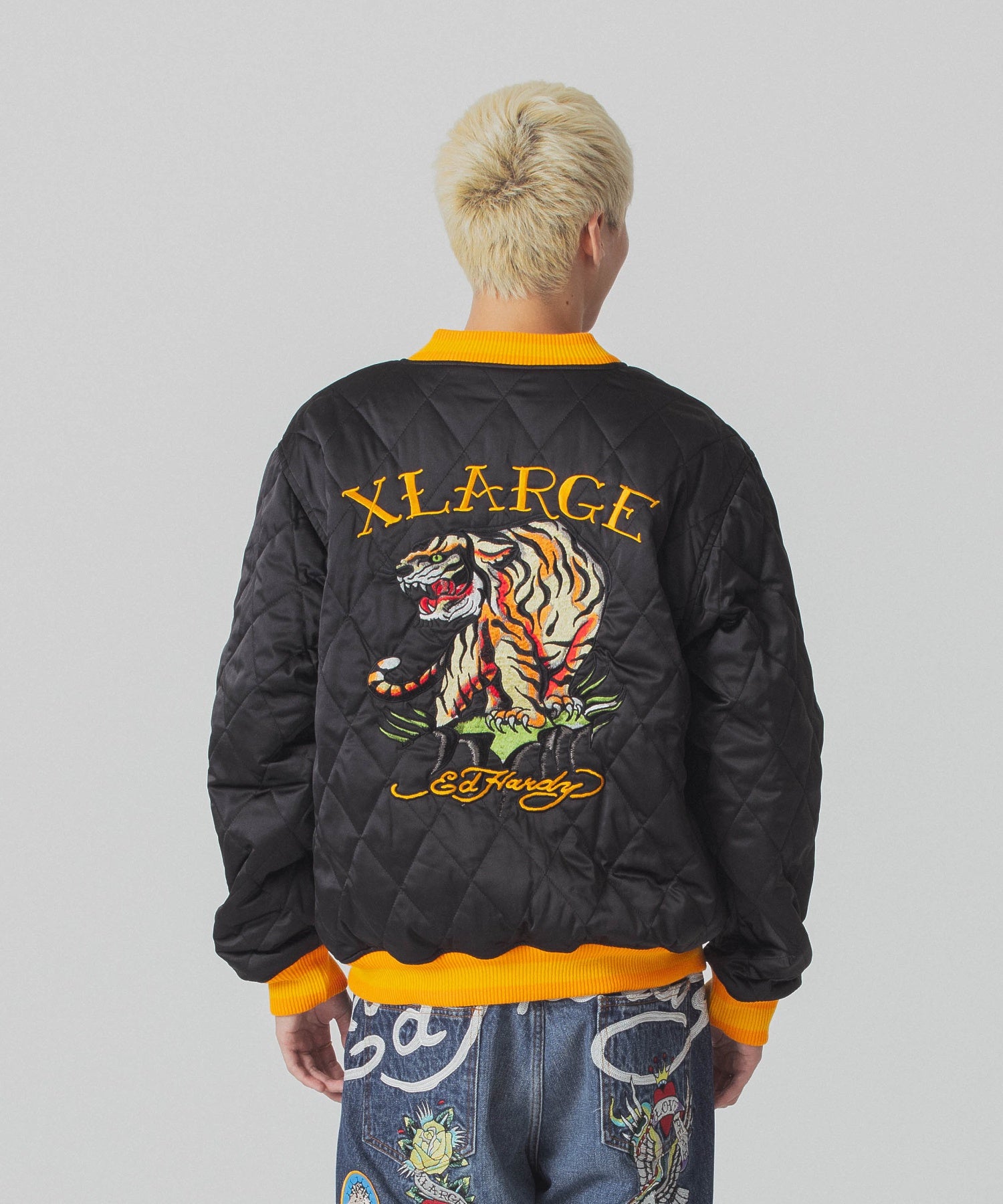 XLARGE×ED HARDY REVERSIBLE SOUVENIR JACKET