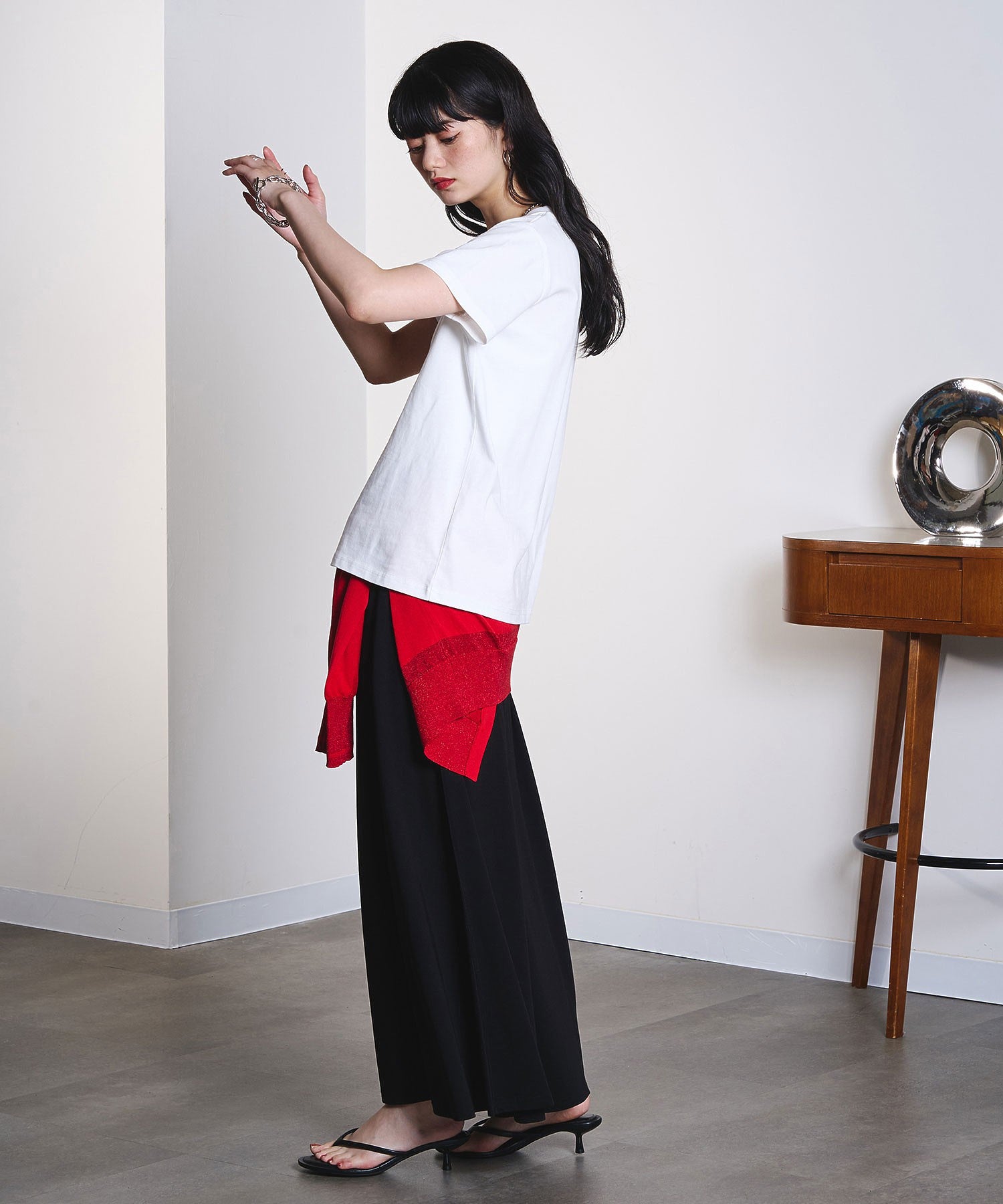 model:163cm 着用サイズ:M