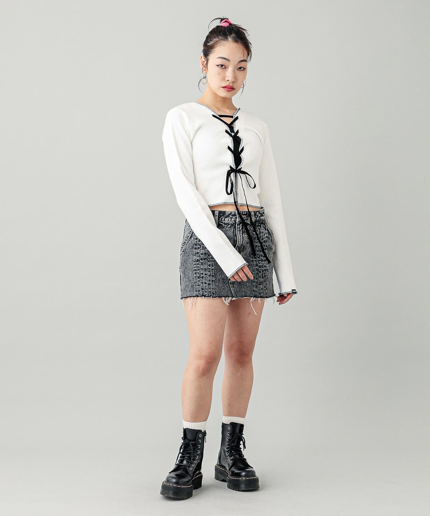 2WAY LACE UP TOP
