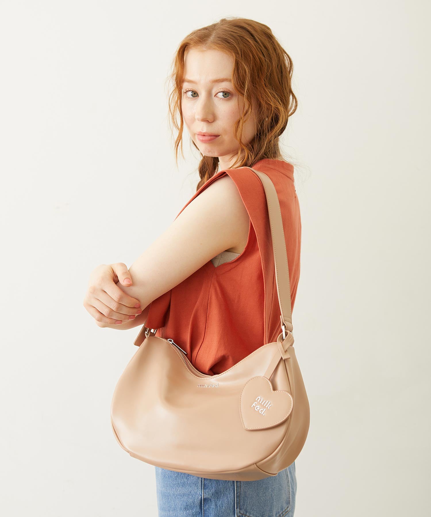 HEART MIRROR SHOULDER BAG