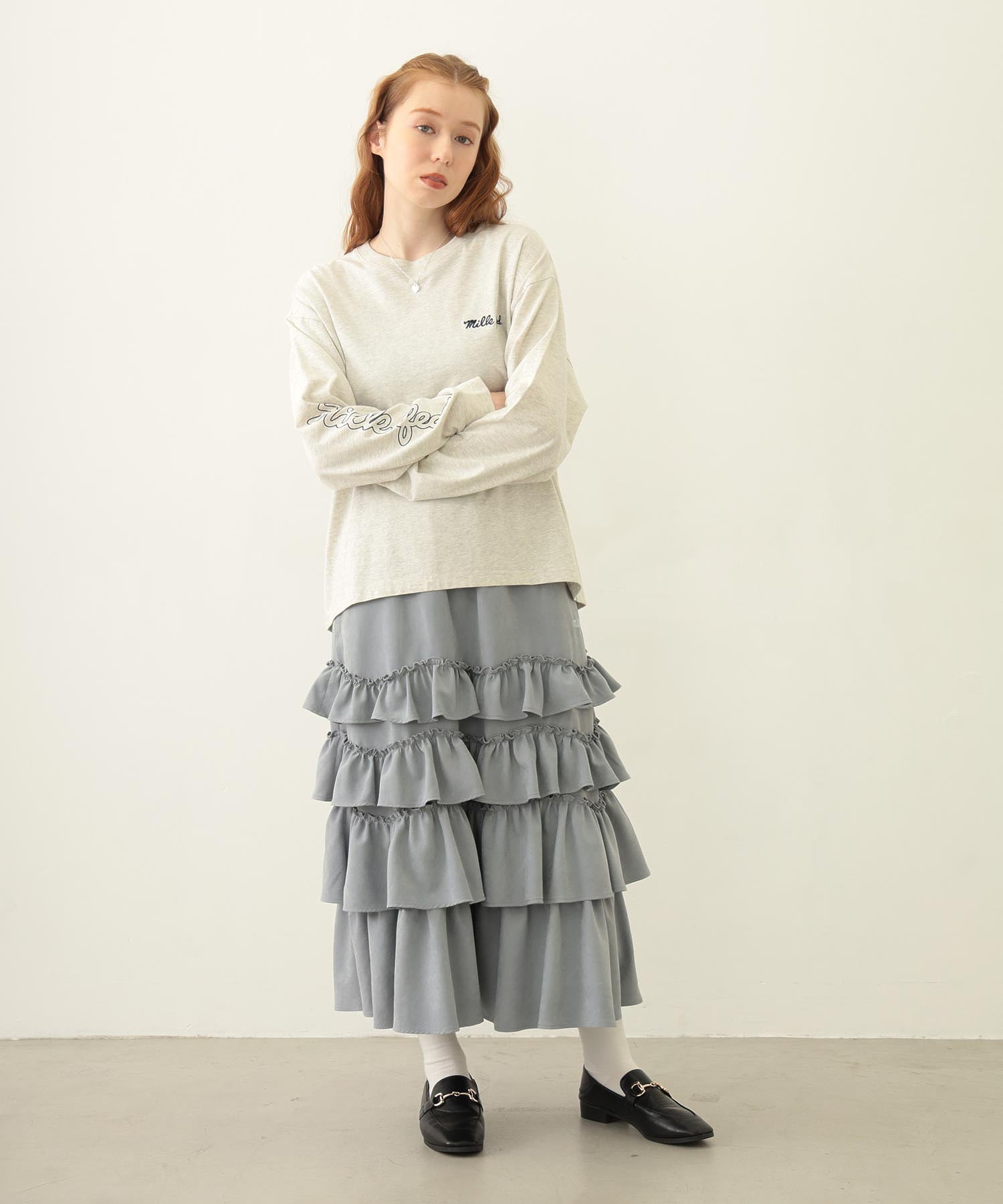 SOLID DIRNDL SKIRT