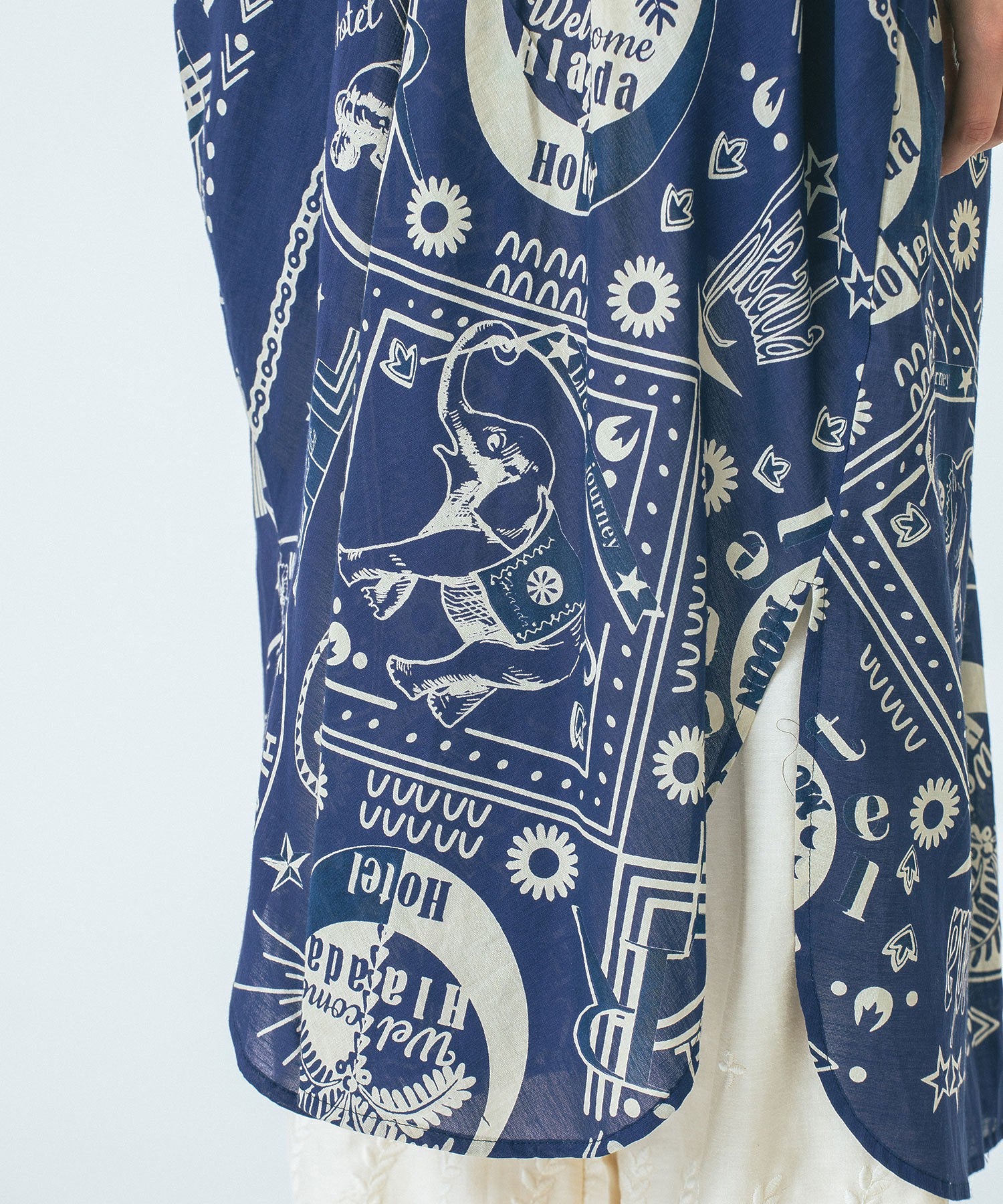 HLAADA for ROSE BUD/BANDANA BIAS SHIRT OP