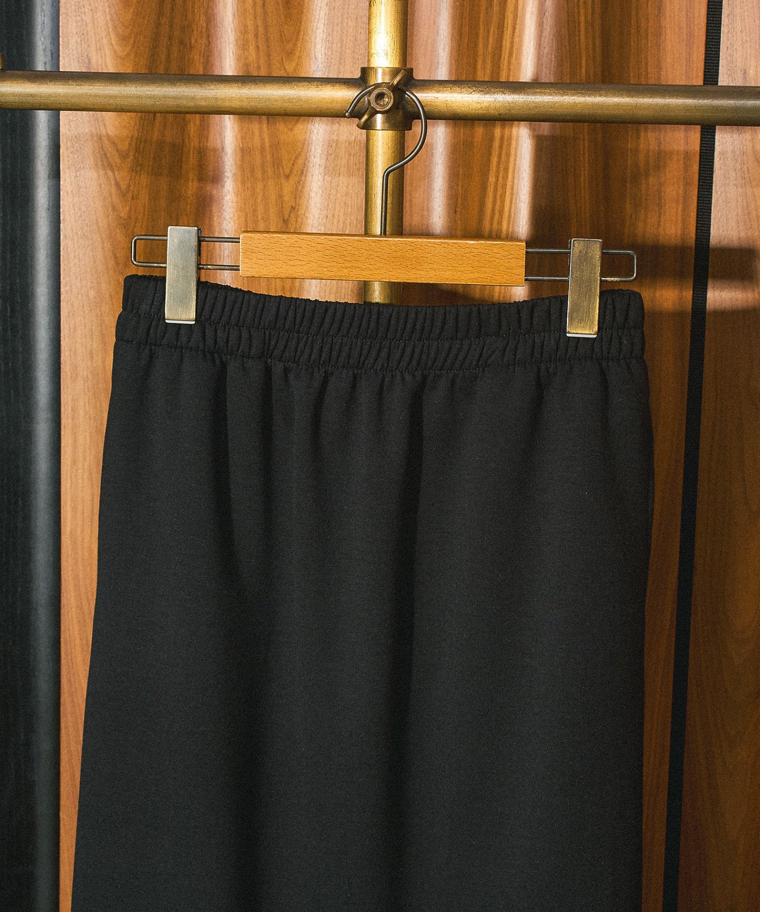 MIXED FABRIC TOP AND SKIRT SET