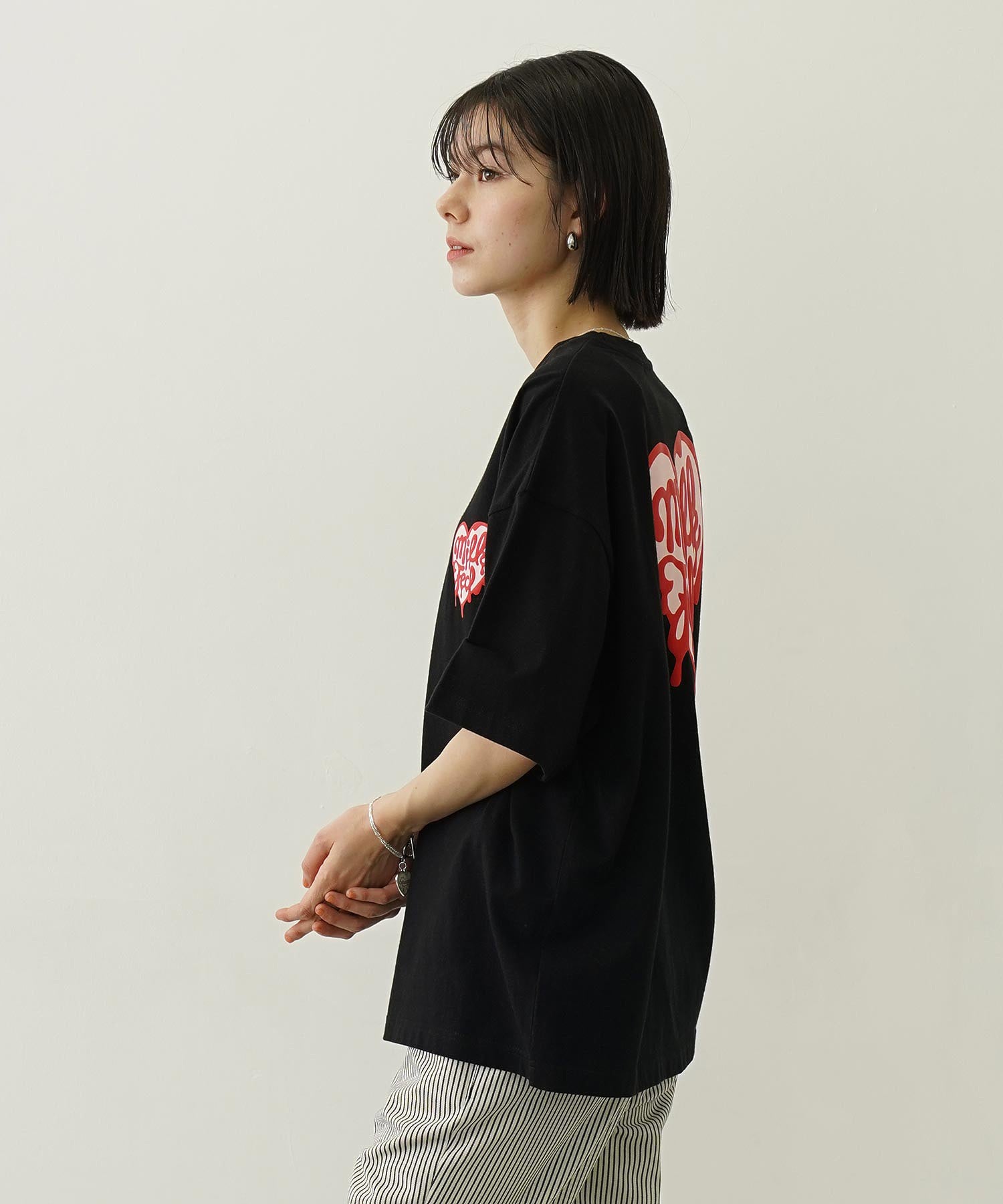 MELTY HEART FOAM PRINT WIDE S/S TEE