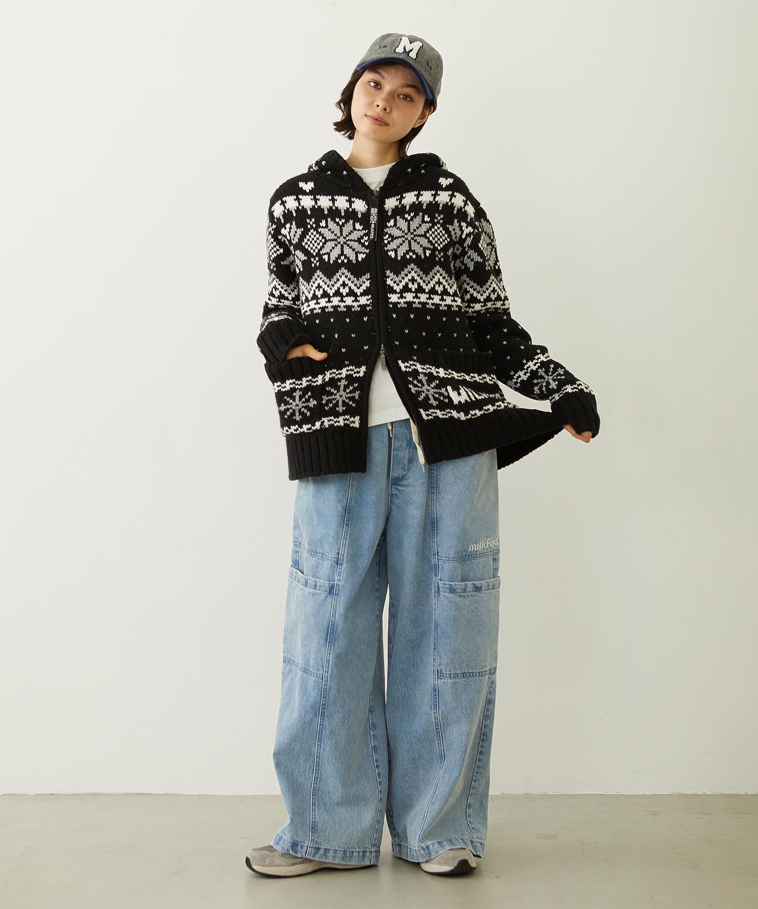 CHENILLE LOGO EMBROIDERY MELTON CAP