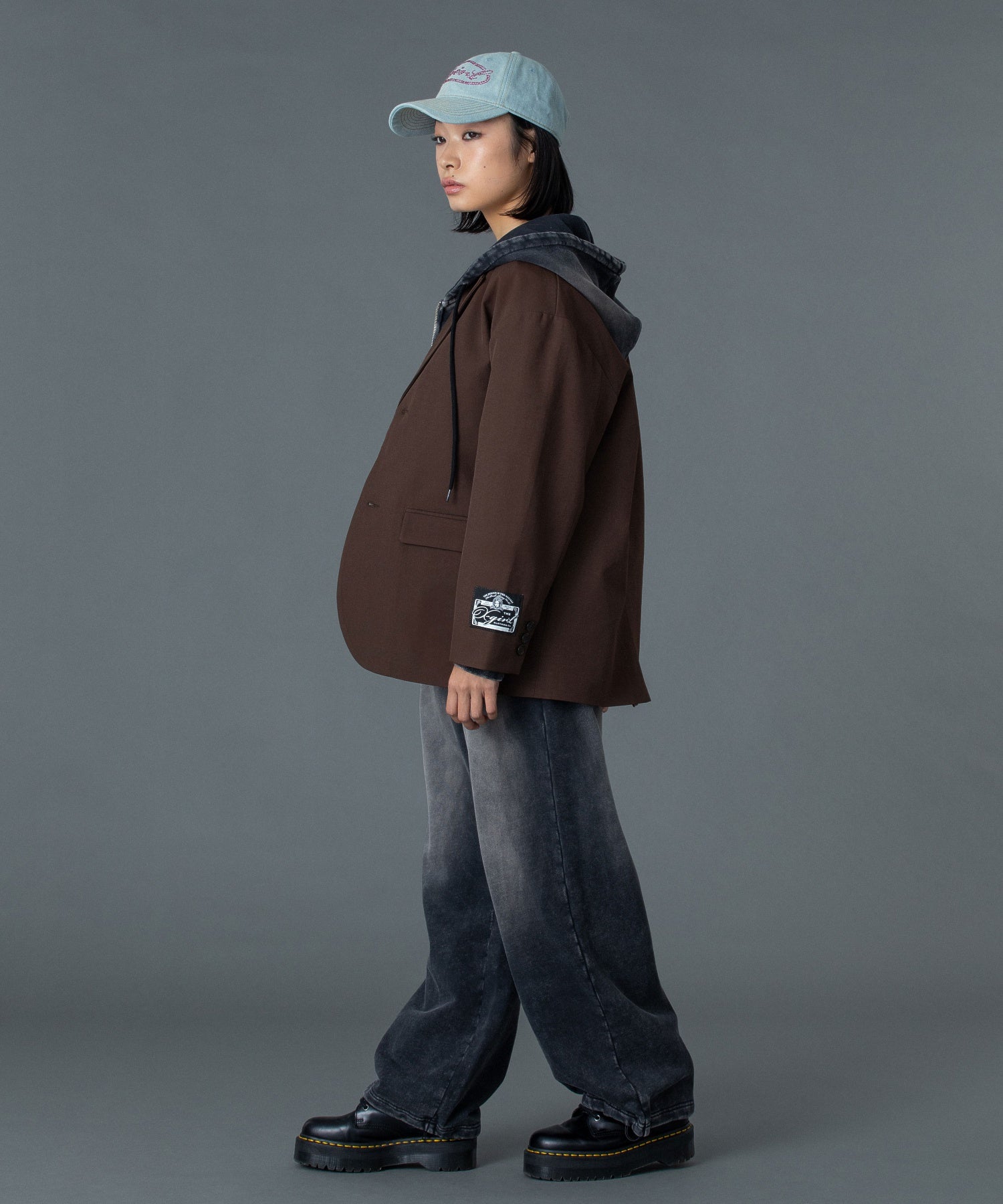 FACE LABEL WASHED SWEATPANTS