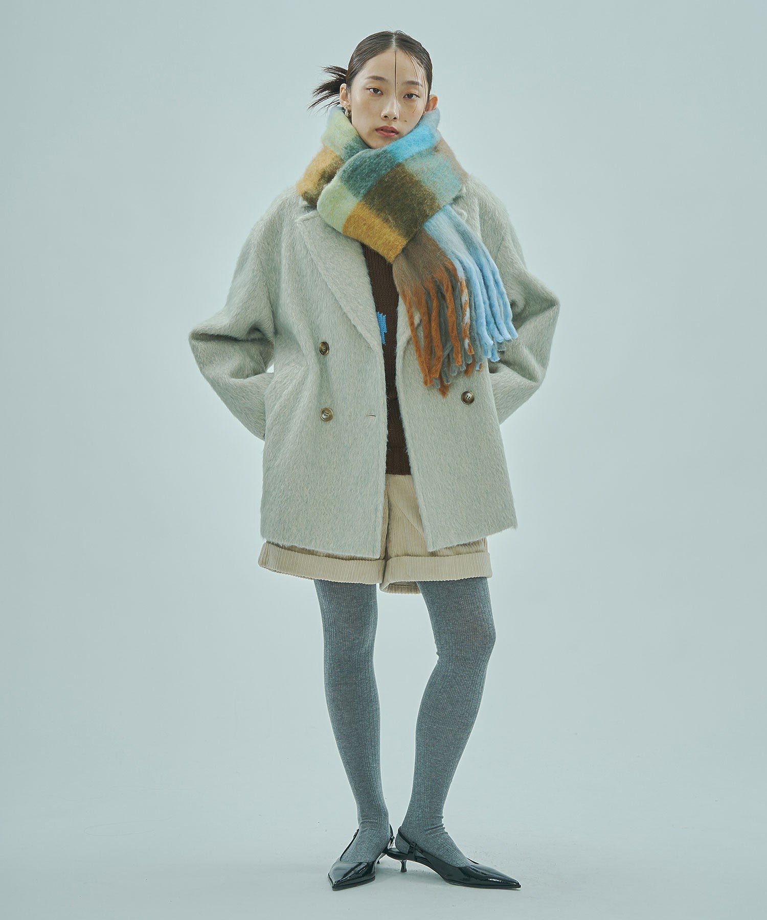 model:163cm 着用サイズ:M