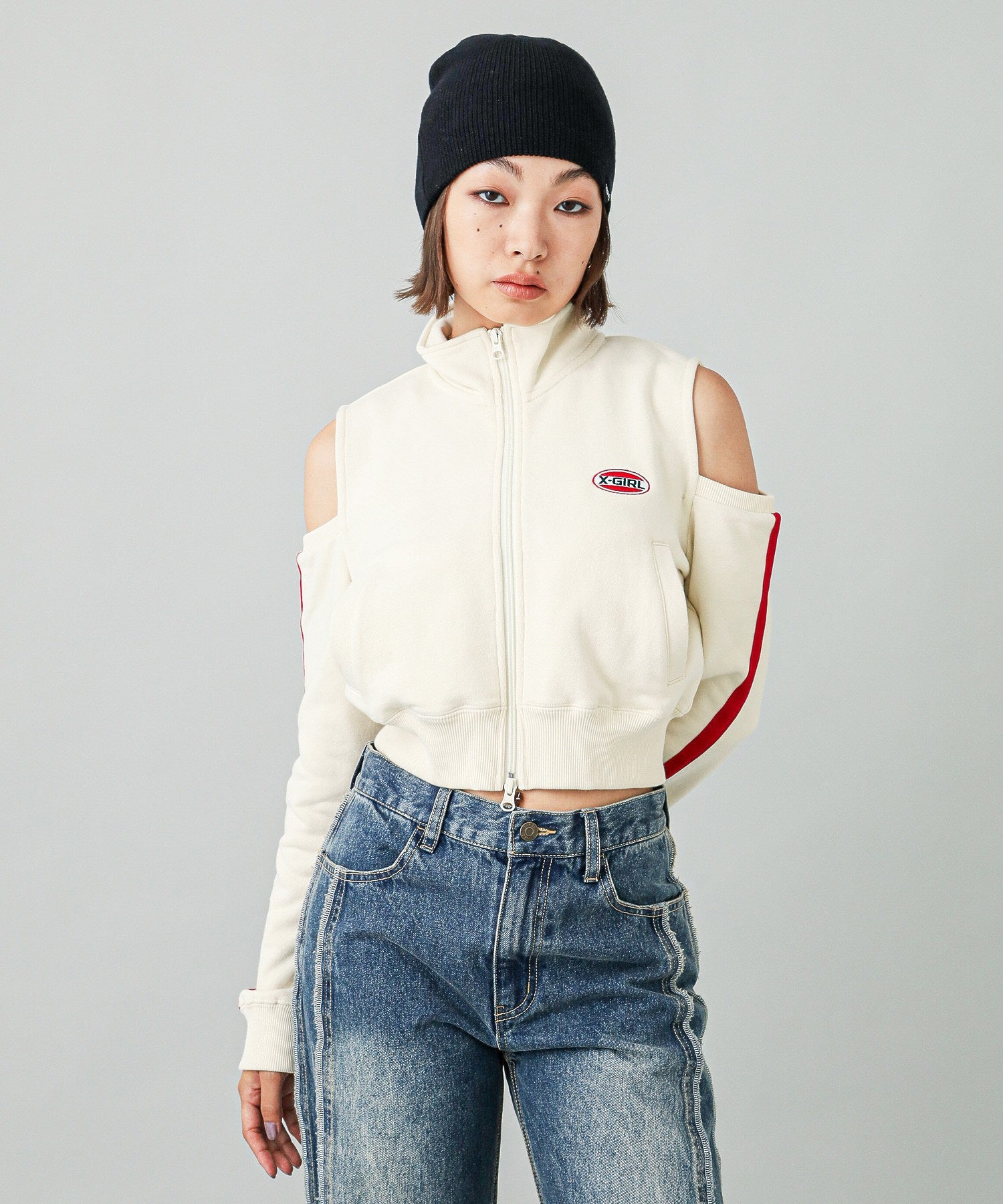 OFF THE SHOULDER TRACK JACKET